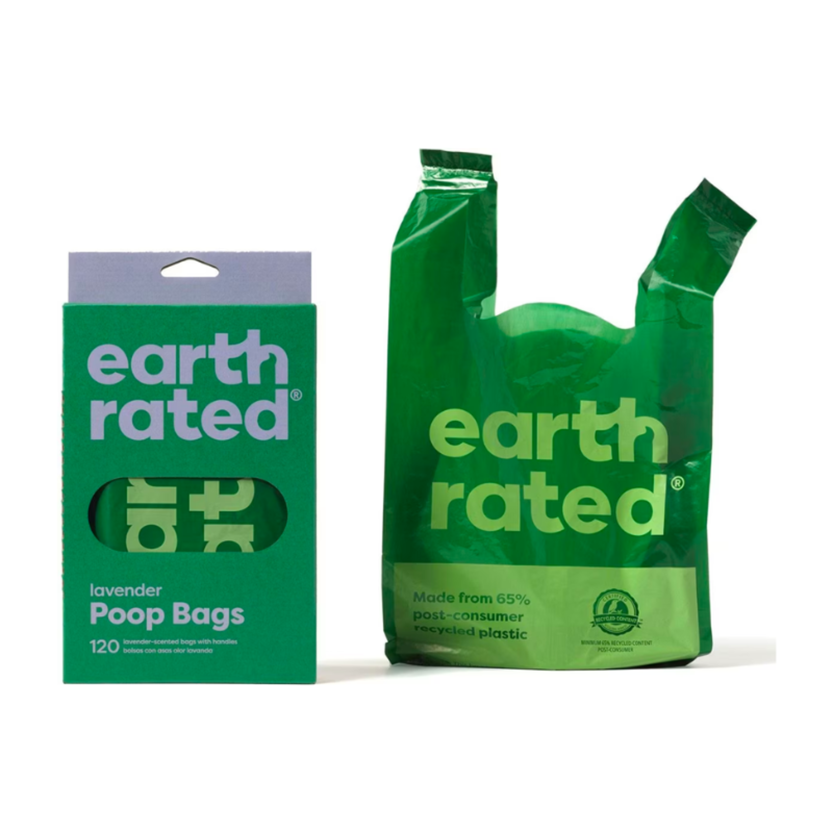 Earth Rated Easy-Tie Handle Bags - 120 Pack - Lavender or Unscented - Earth Rated Poop Bags