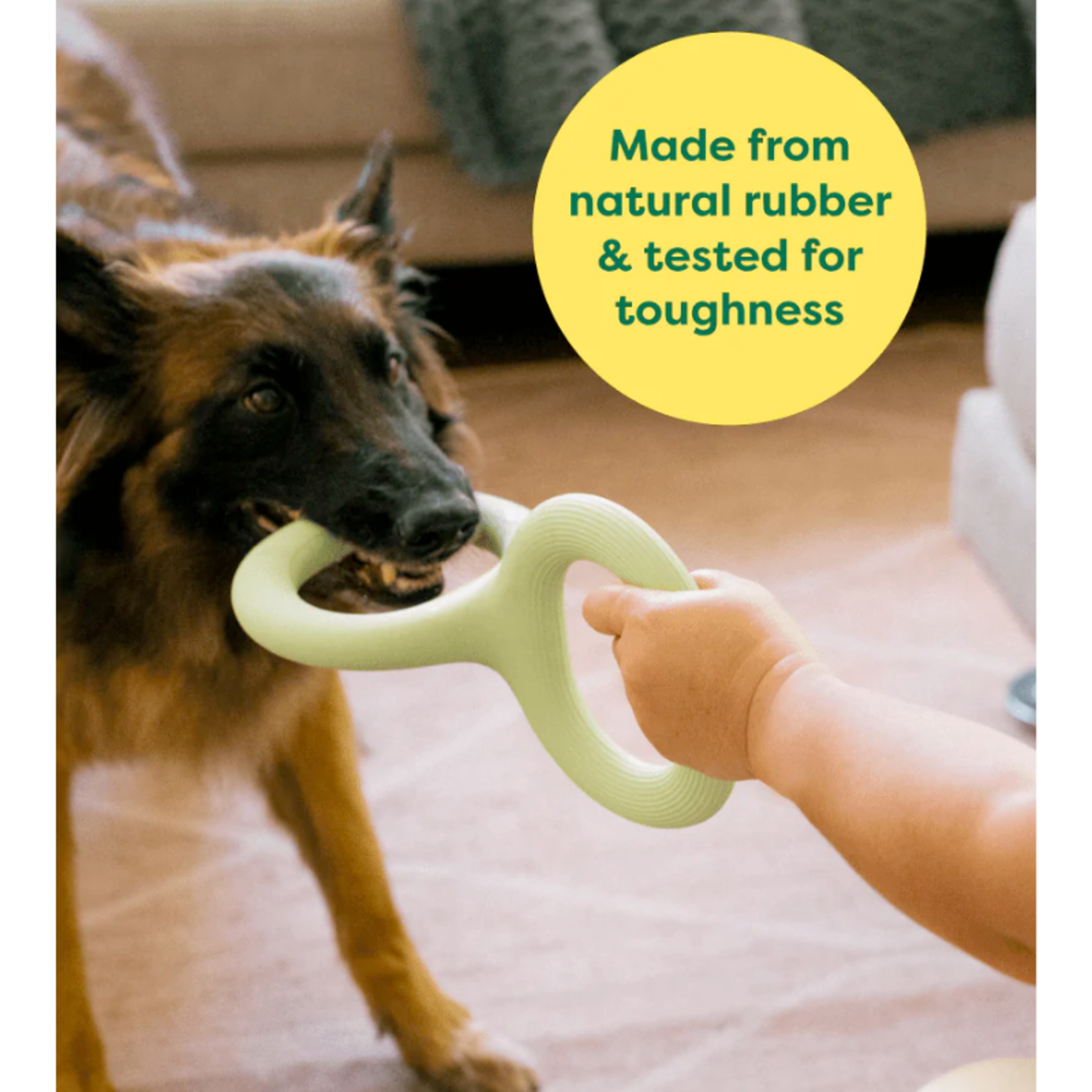 Earth Rated Tug Toy - Natural Rubber - Earth Rated