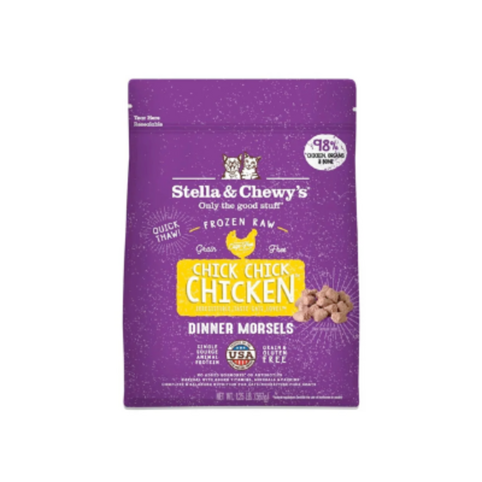 Stella & Chewy's 3# - Chick, Chick, Chicken - Raw Frozen Dinner Morsels - Stella & Chewy's - cat