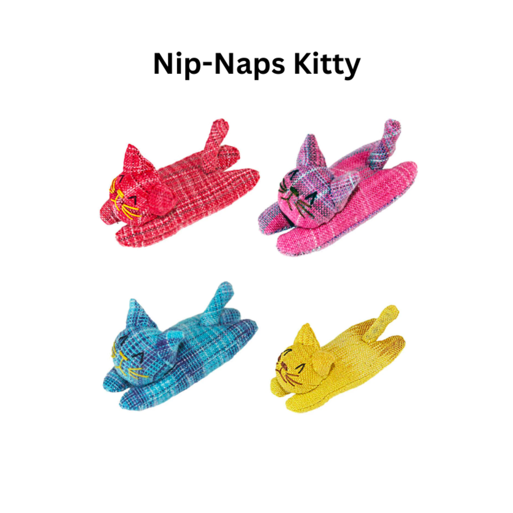 Goli Design 1 piece - Nip-Naps & Curly - Bunny & Kitty Organic Catnip Toys - Goli Design