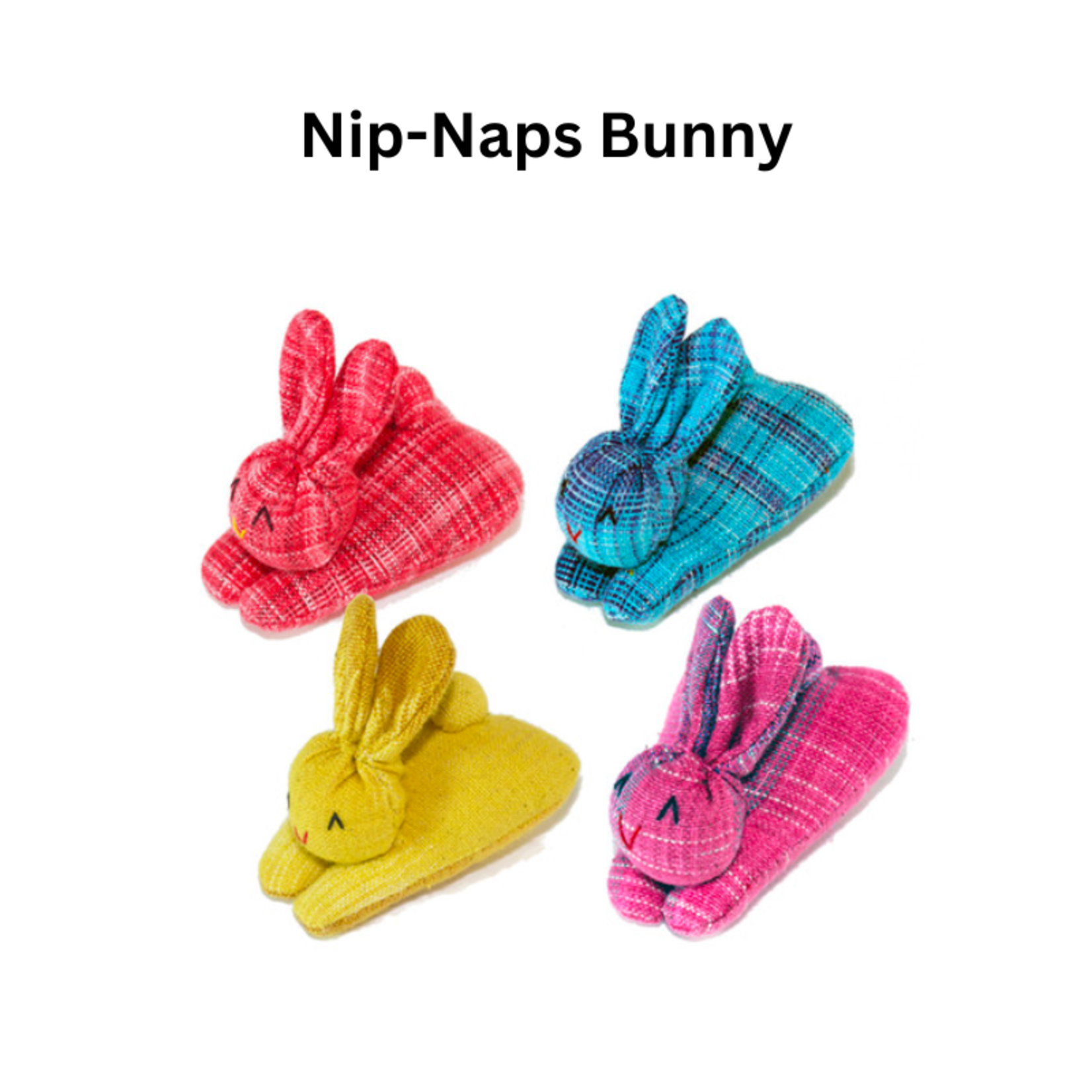 Goli Design 1 piece - Nip-Naps & Curly - Bunny & Kitty Organic Catnip Toys - Goli Design