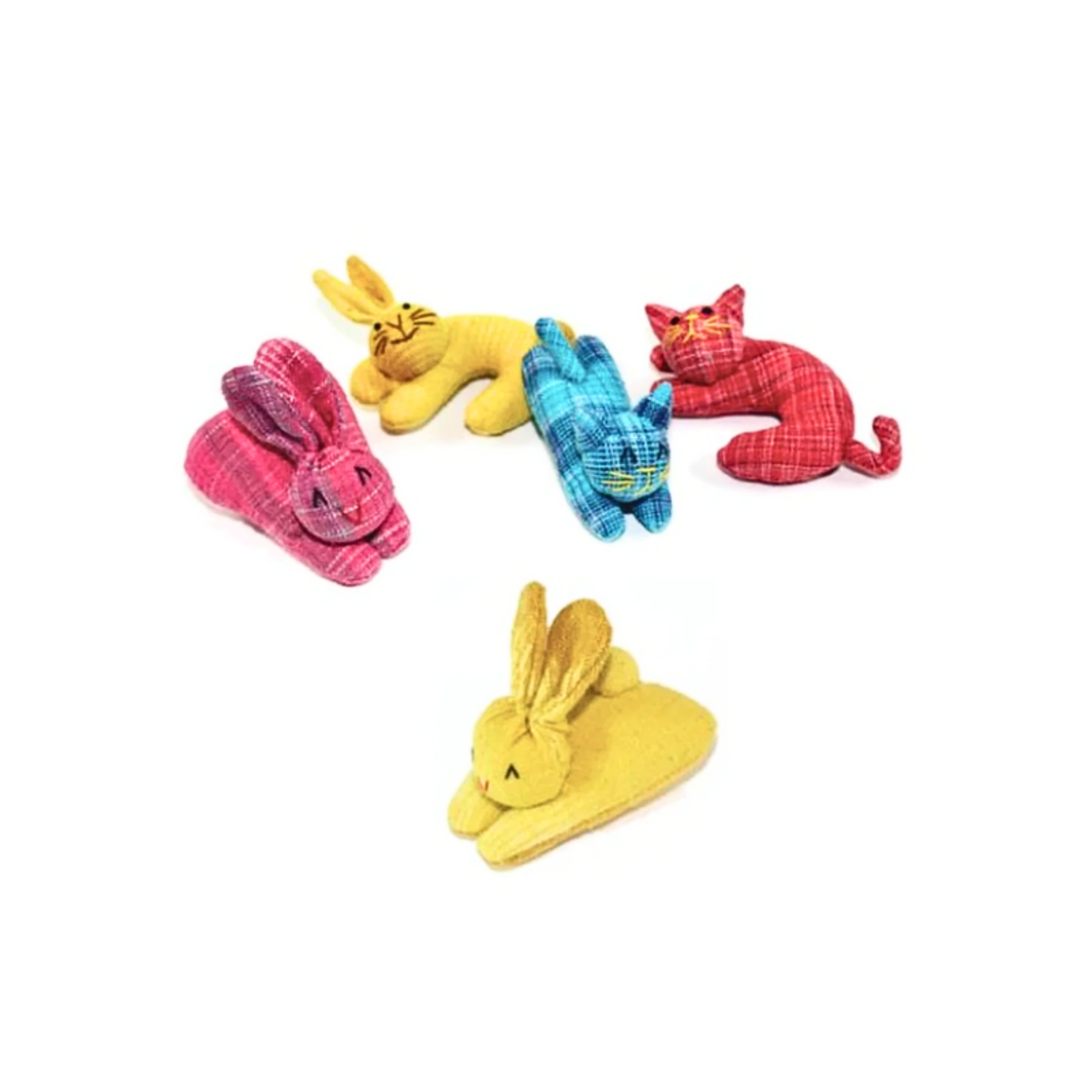 Goli Design 1 piece - Nip-Naps & Curly - Bunny & Kitty Organic Catnip Toys - Goli Design