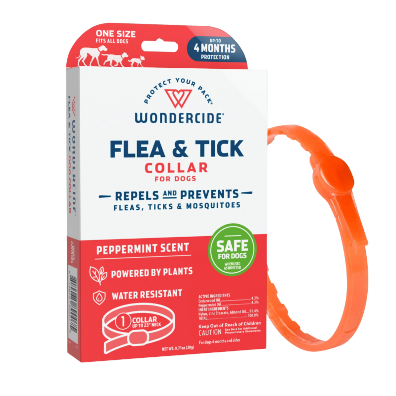 Wondercide Plant-Powered Flea & Tick Collar - For Dogs - One Size - Wondercide