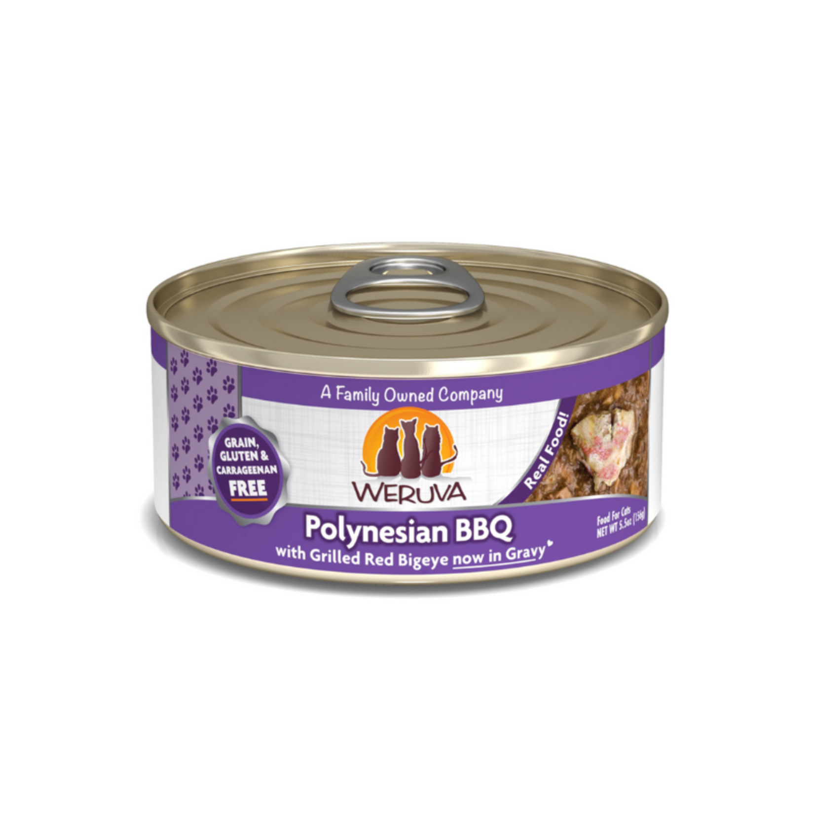 Weruva 5.5 oz - Sardine & Tuna - Polynesian BBQ Cat Cuisine - Weruva
