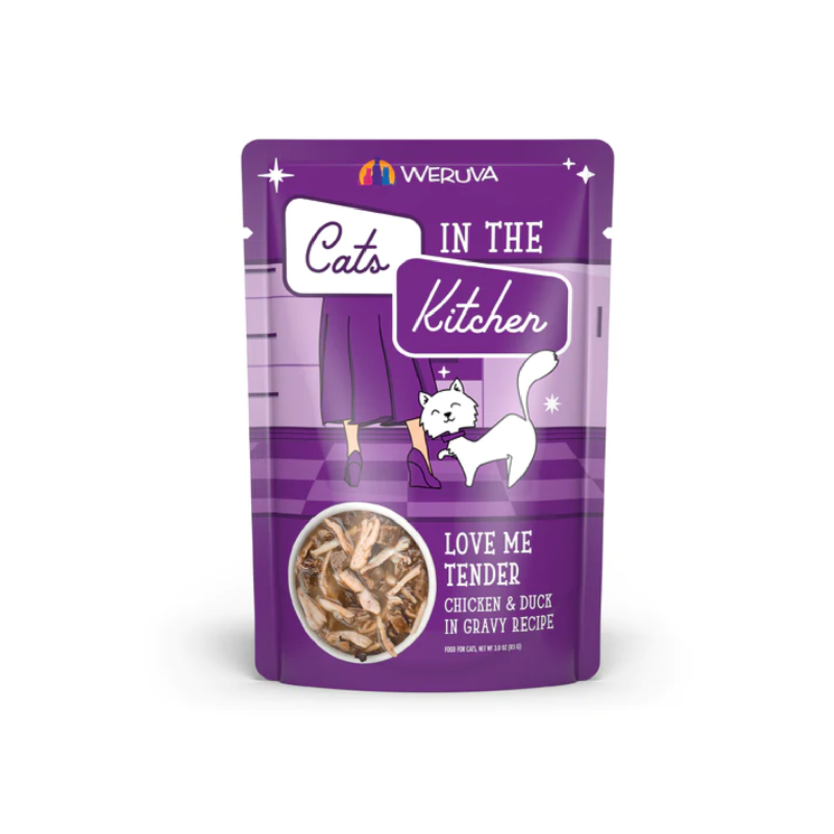 Weruva / CITK 3 oz. pouch - Chicken & Duck in Gravy - Love Me Tender - Cats in the Kitchen - Weruva