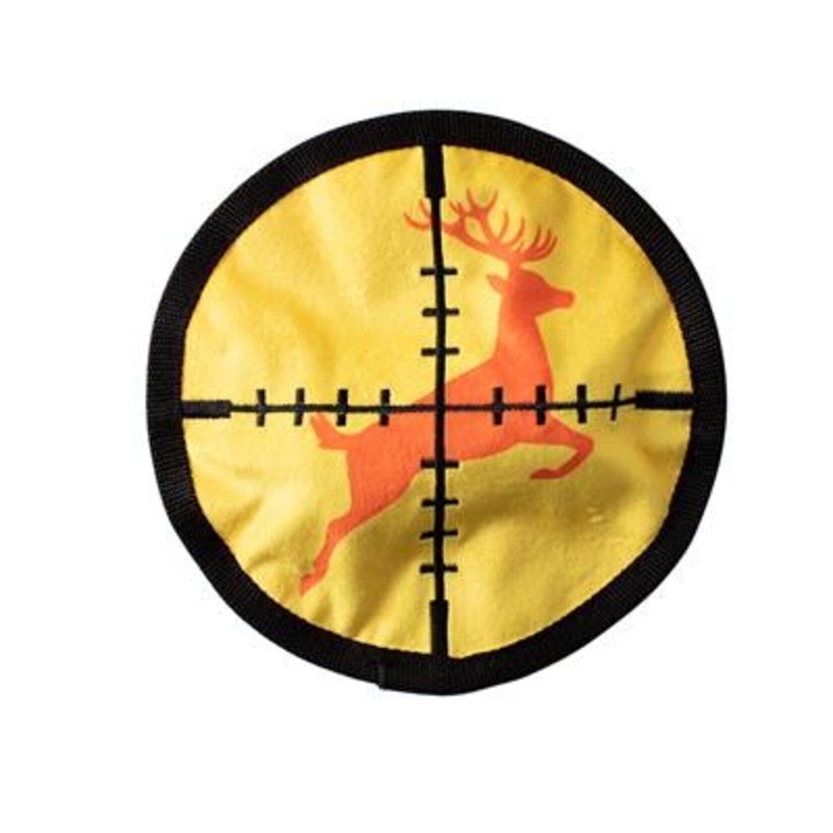 Wagsdale You're In My Crosshairs (Scope Deer Hunting Target) - Round Unstuffed Dog Toy - Wagsdale