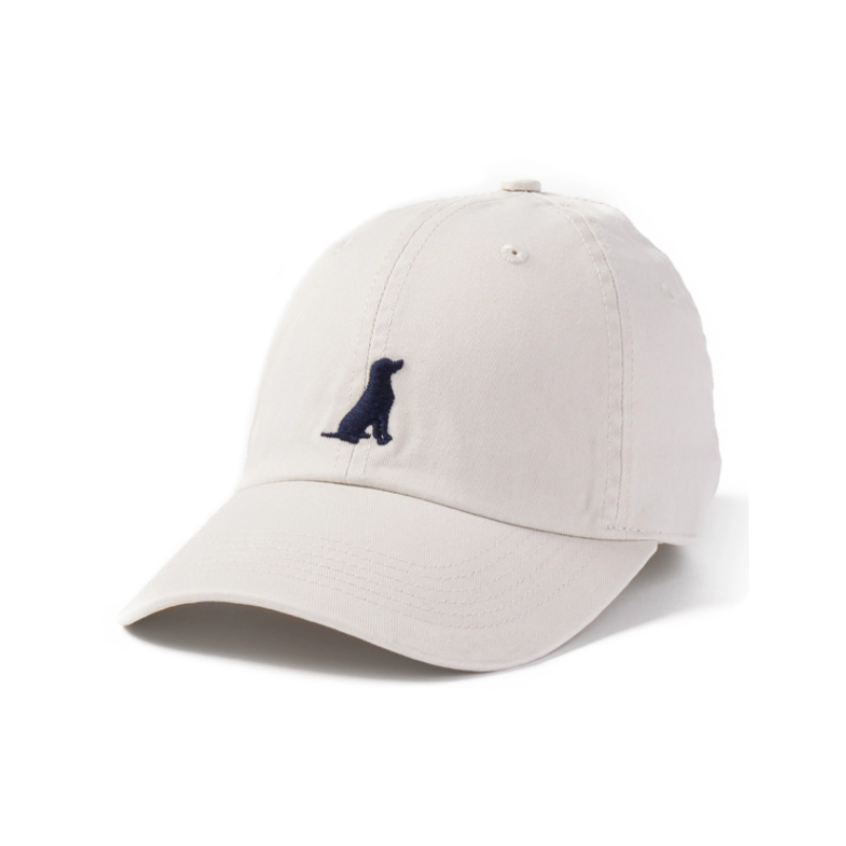 Life Is Good LIG Chill Cap Hat - Wag On (Dog Silhouette) - Natural Bone Color - Life Is Good
