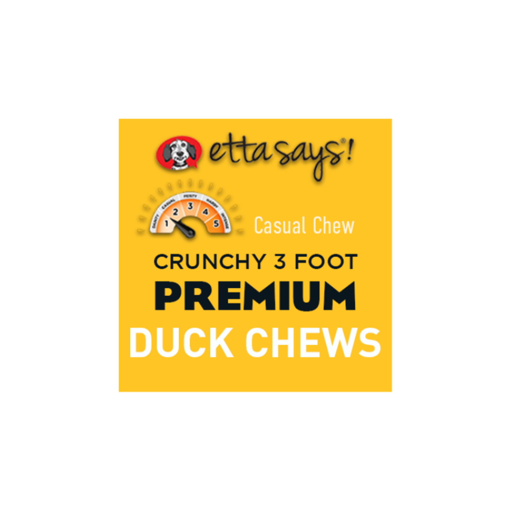 Etta Says! 3 ft - Duck - Crunchy Chew - Etta Says!