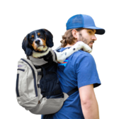 Plus 2 Backpack Dog Carrier - Grey - K9 Sport Sack