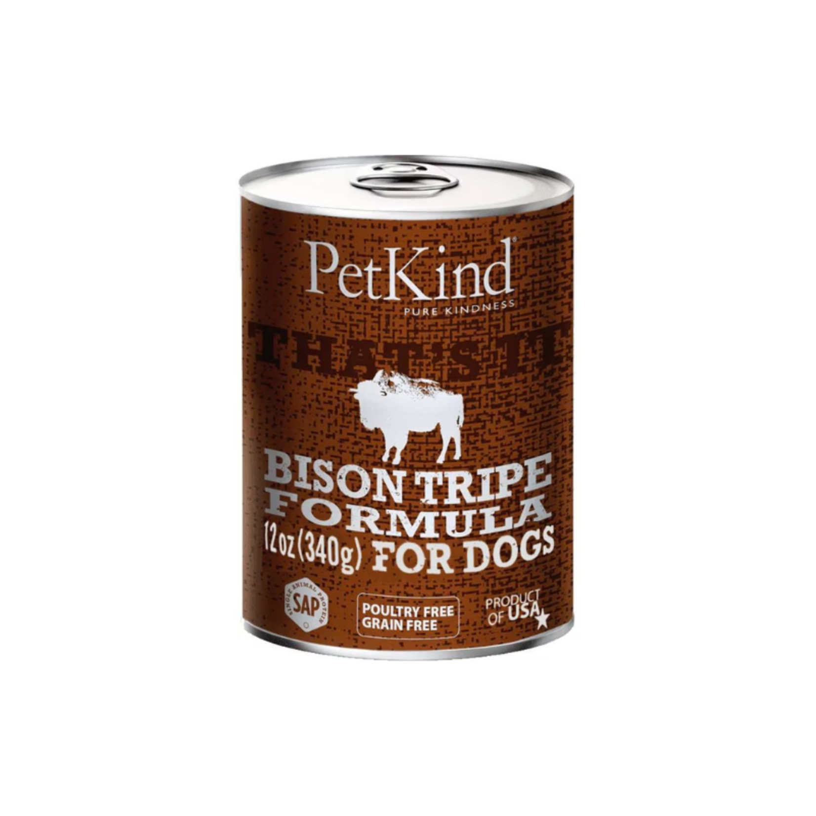 13 oz. - Bison Tripe - PetKind - dog