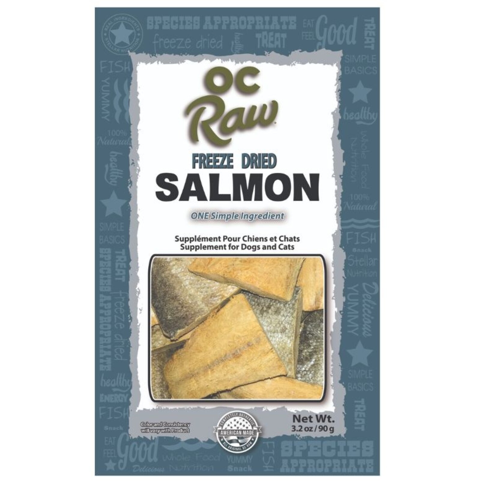 OC Raw Salmon - Freeze Dried Treats - OC Raw : 3.2 oz.