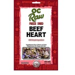 OC Raw Beef Heart - Freeze Dried Treats - OC Raw : 4 oz.