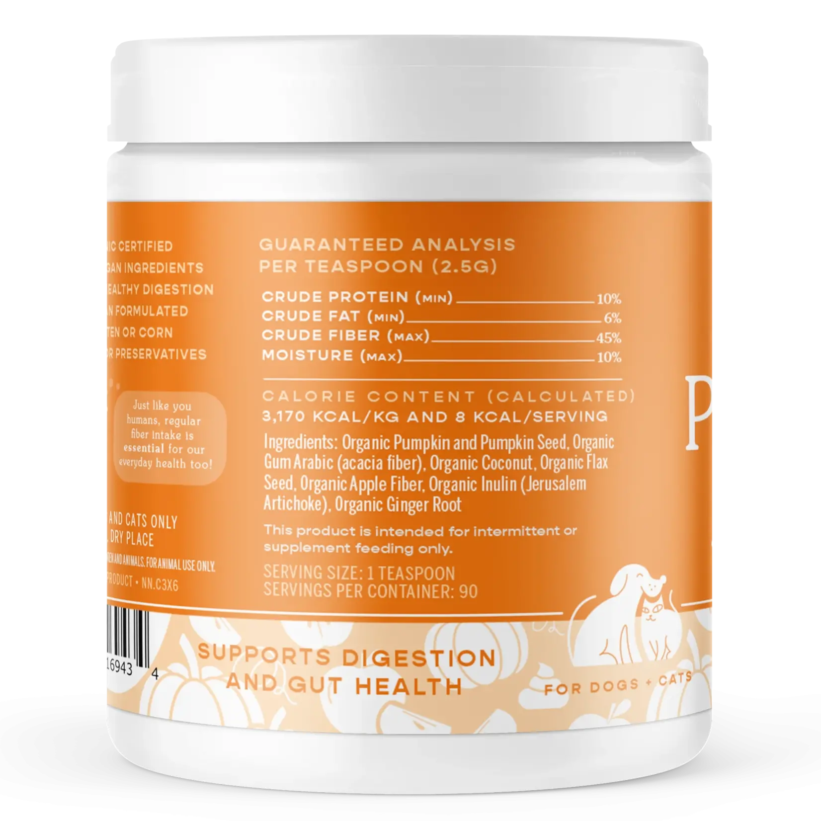Fera Pets 8 oz. - Pumpkin Fiber Supplement - Fera