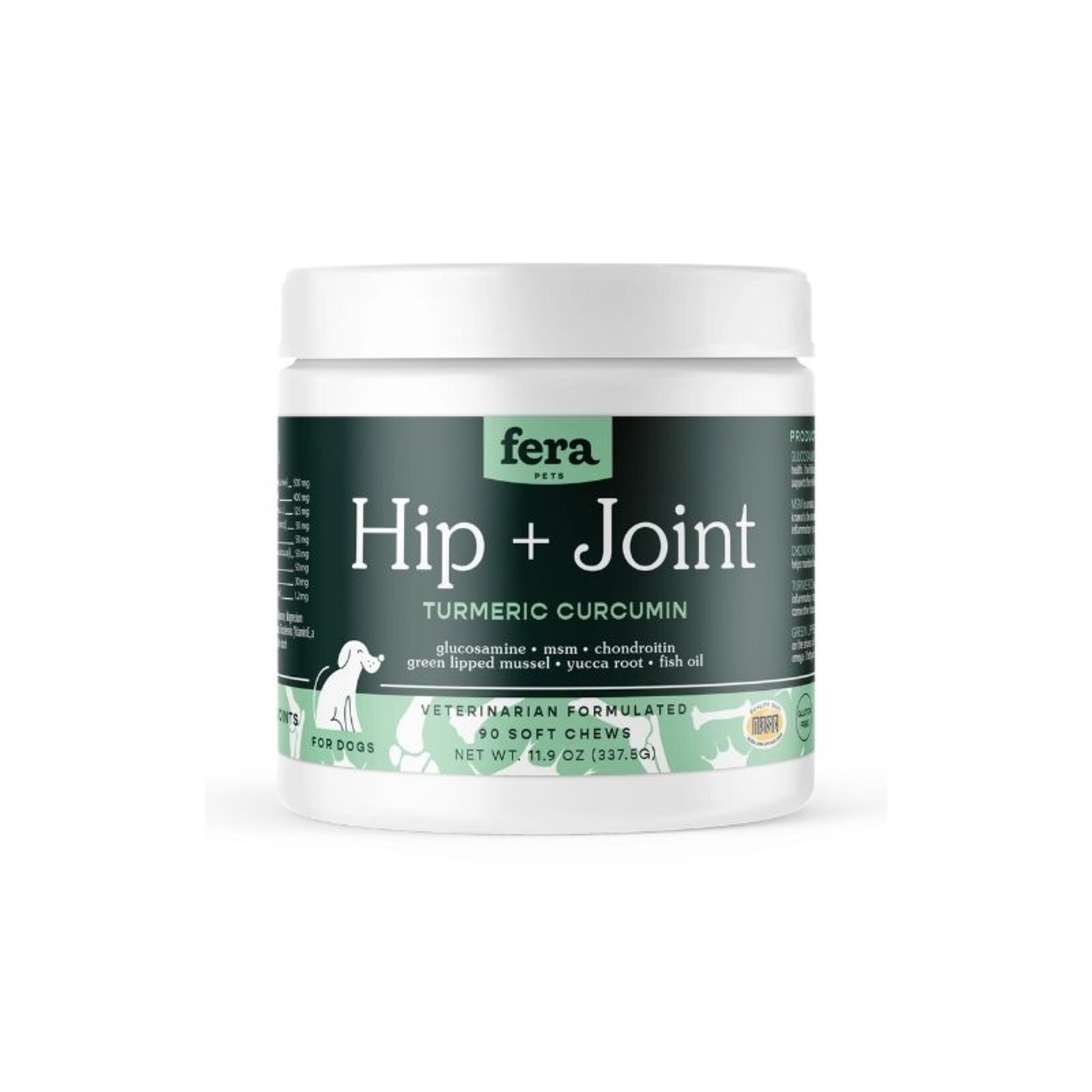 Fera Pets 90 Soft Chews - Hip & Joint Supplement - Fera