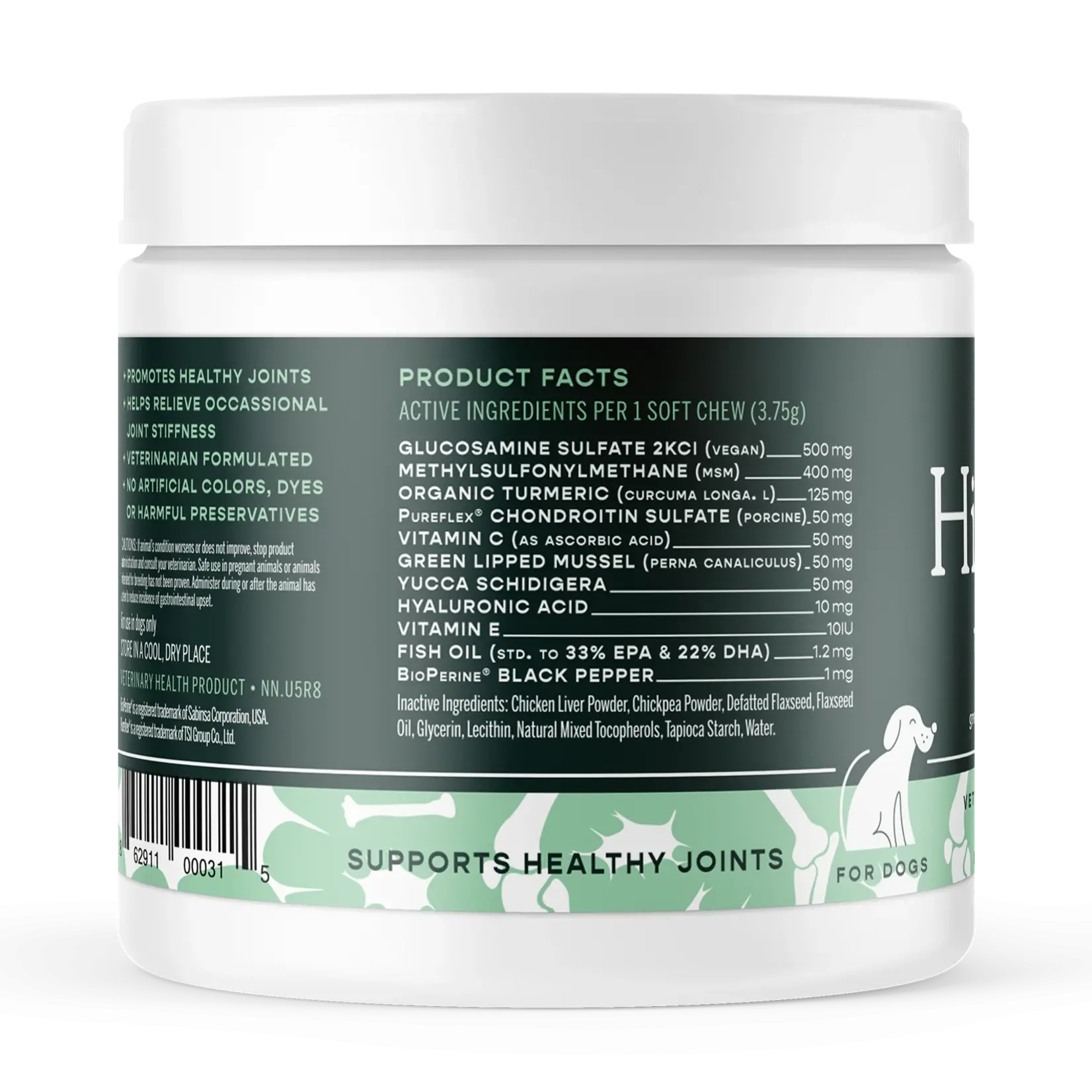 Fera Pets 90 Soft Chews - Hip & Joint Supplement - Fera