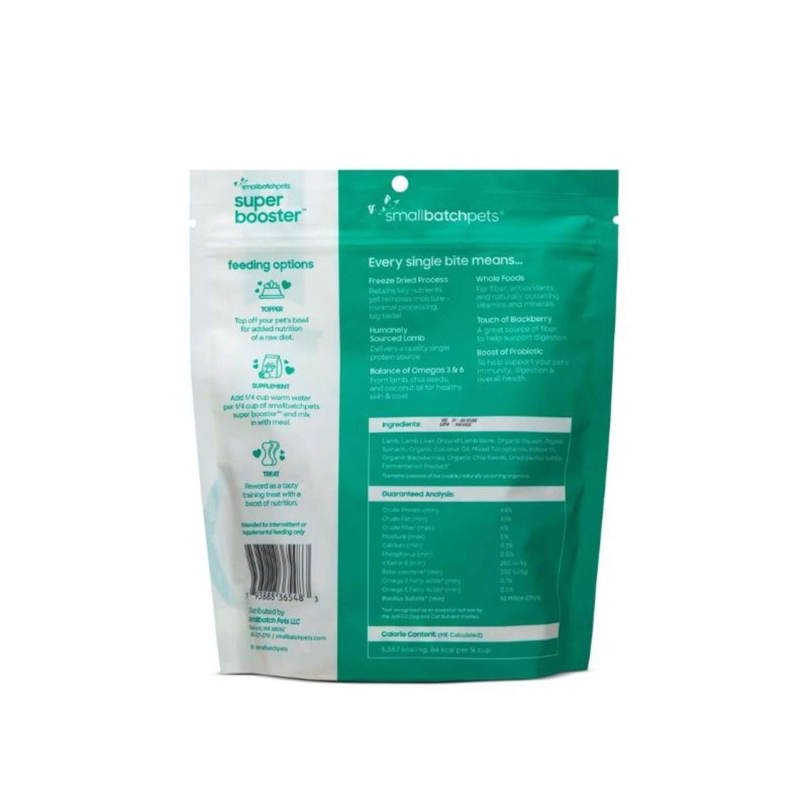 Small Batch Lamb - Super Booster - Freeze Dried Bites - Small Batch :  7 oz.