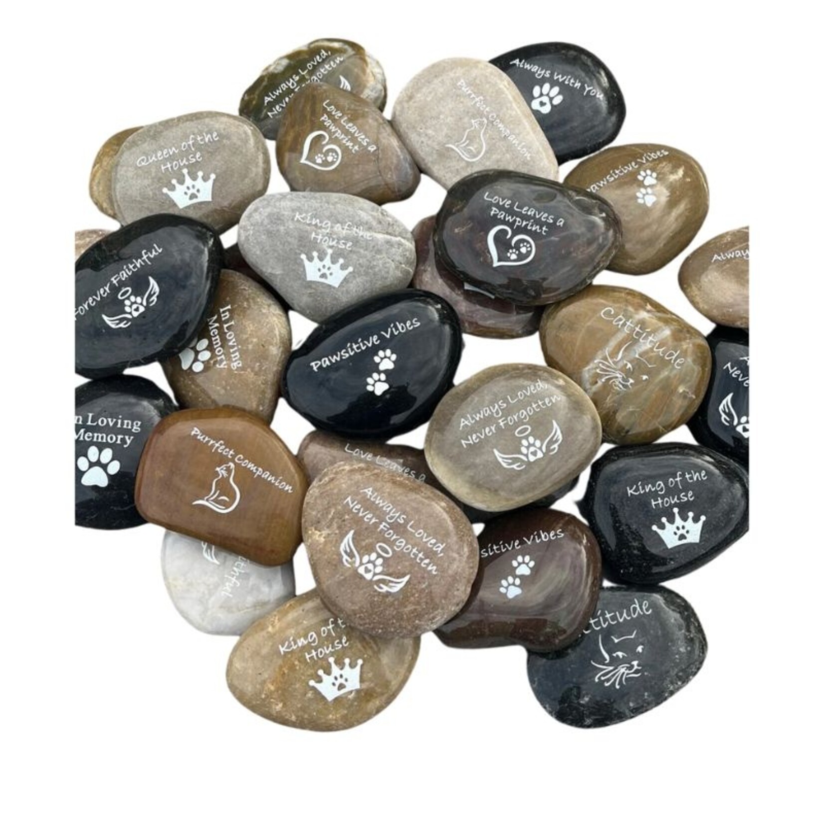 Pet Memento - Polished River Rock - ShopGiveCourage :