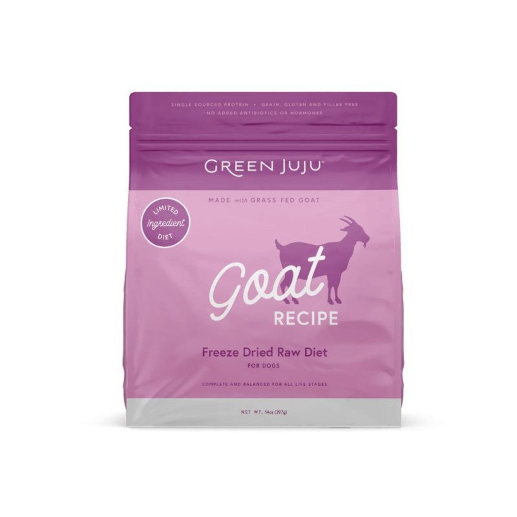 Green JuJu 14 oz. - Goat Recipe - Freeze-Dried Raw - Green JuJu
