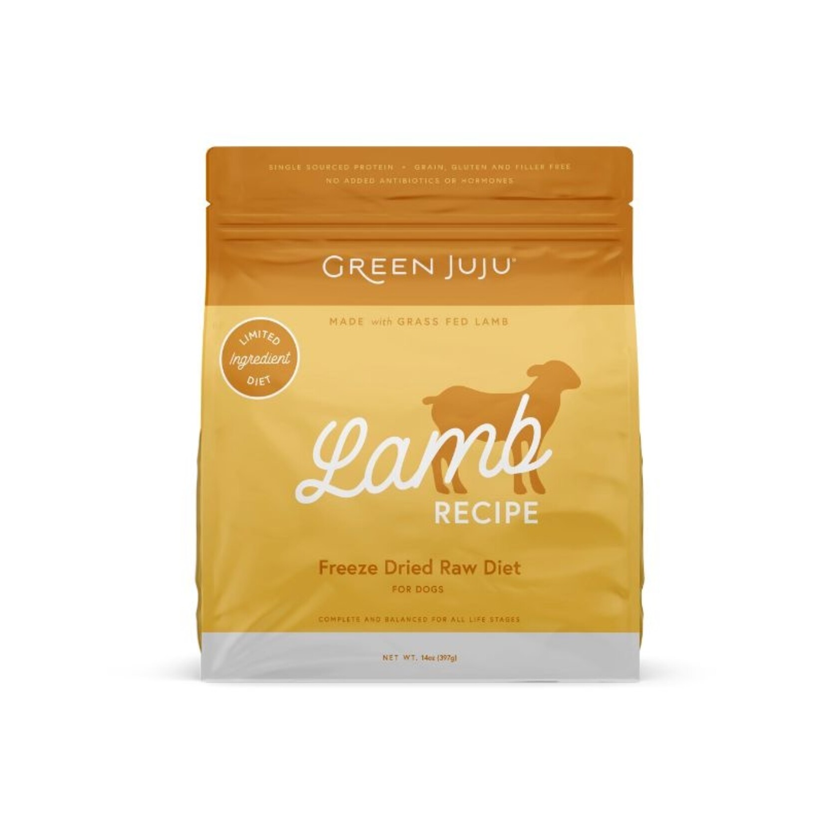 Green JuJu 14 oz. - Lamb Recipe - Freeze-Dried Raw - Green JuJu