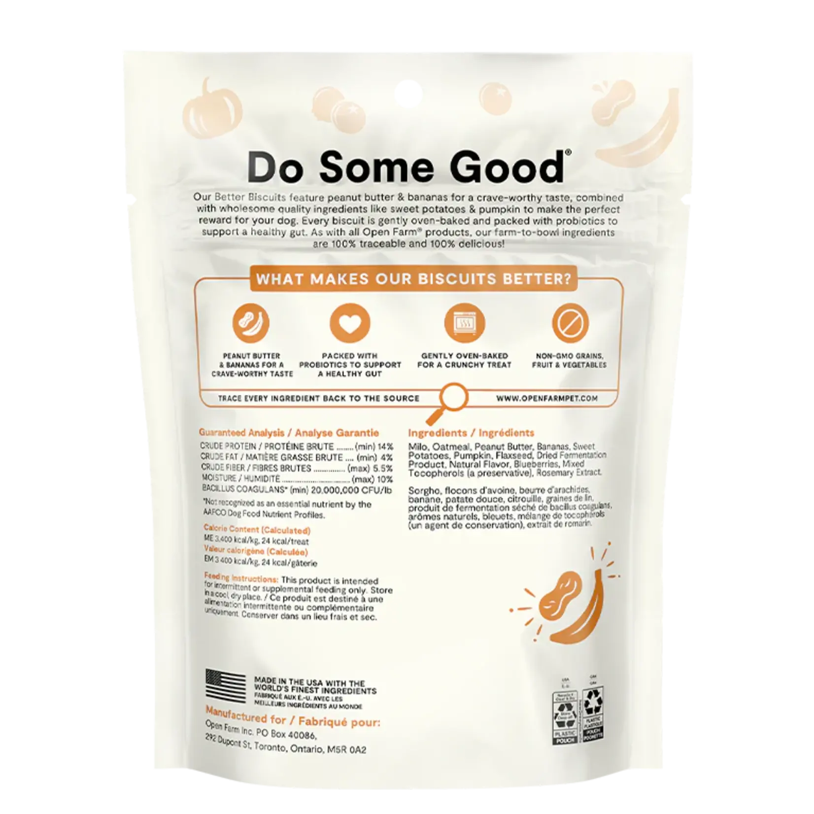 Open Farm Better Biscuits - Oven Baked Treat - Open Farm :