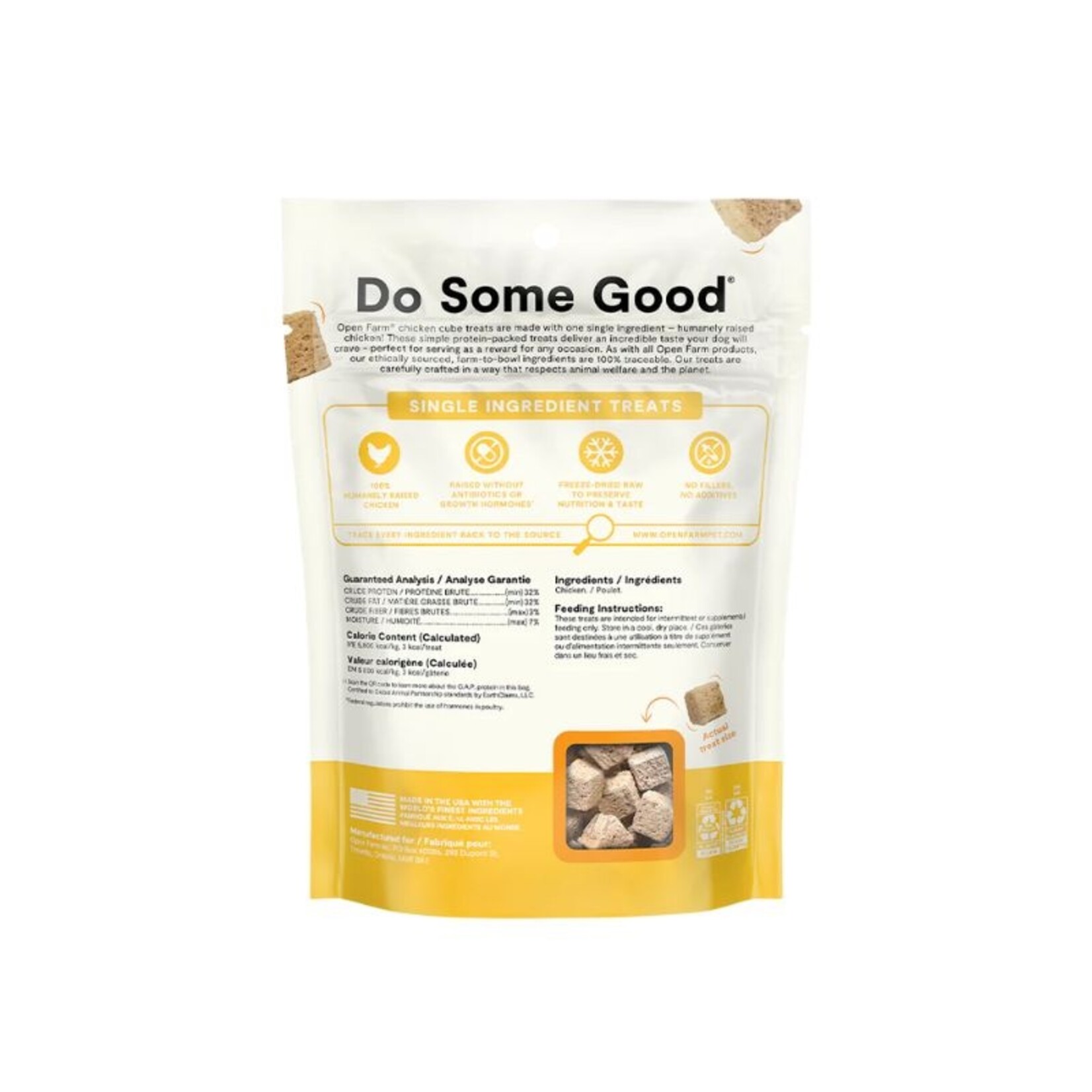 Open Farm Cubes - Single Ingredient Treat - Open Farm :
