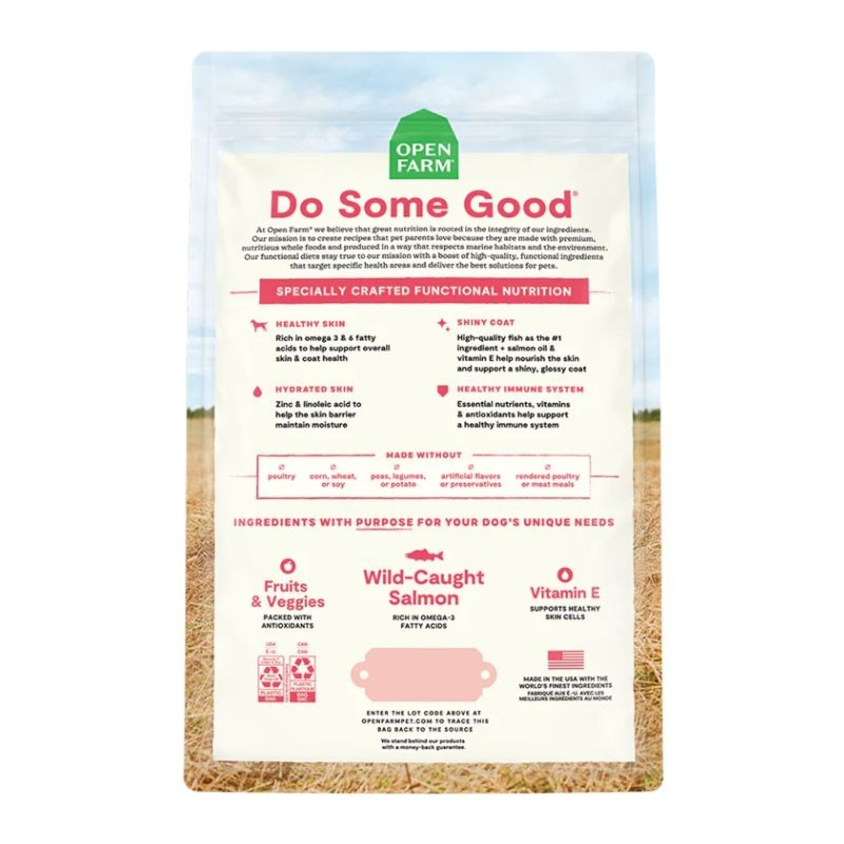 Open Farm Skin & Coat (Salmon & Oatmeal) - Functional Dog Food - Open Farm :