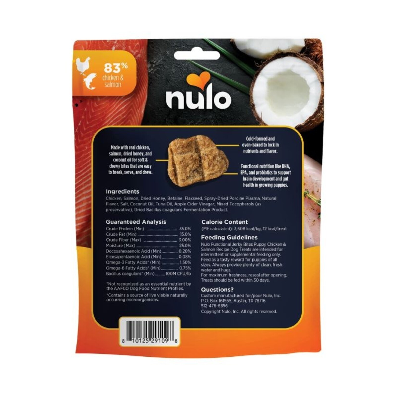 Nulo 5 oz. - Puppy Health / Chicken & Salmon - Jerky Bites - Nulo