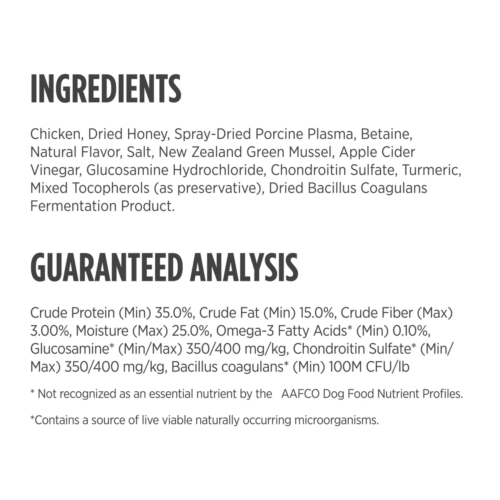 Nulo 5 oz. - Mobility / Chicken - Jerky Bites - Nulo