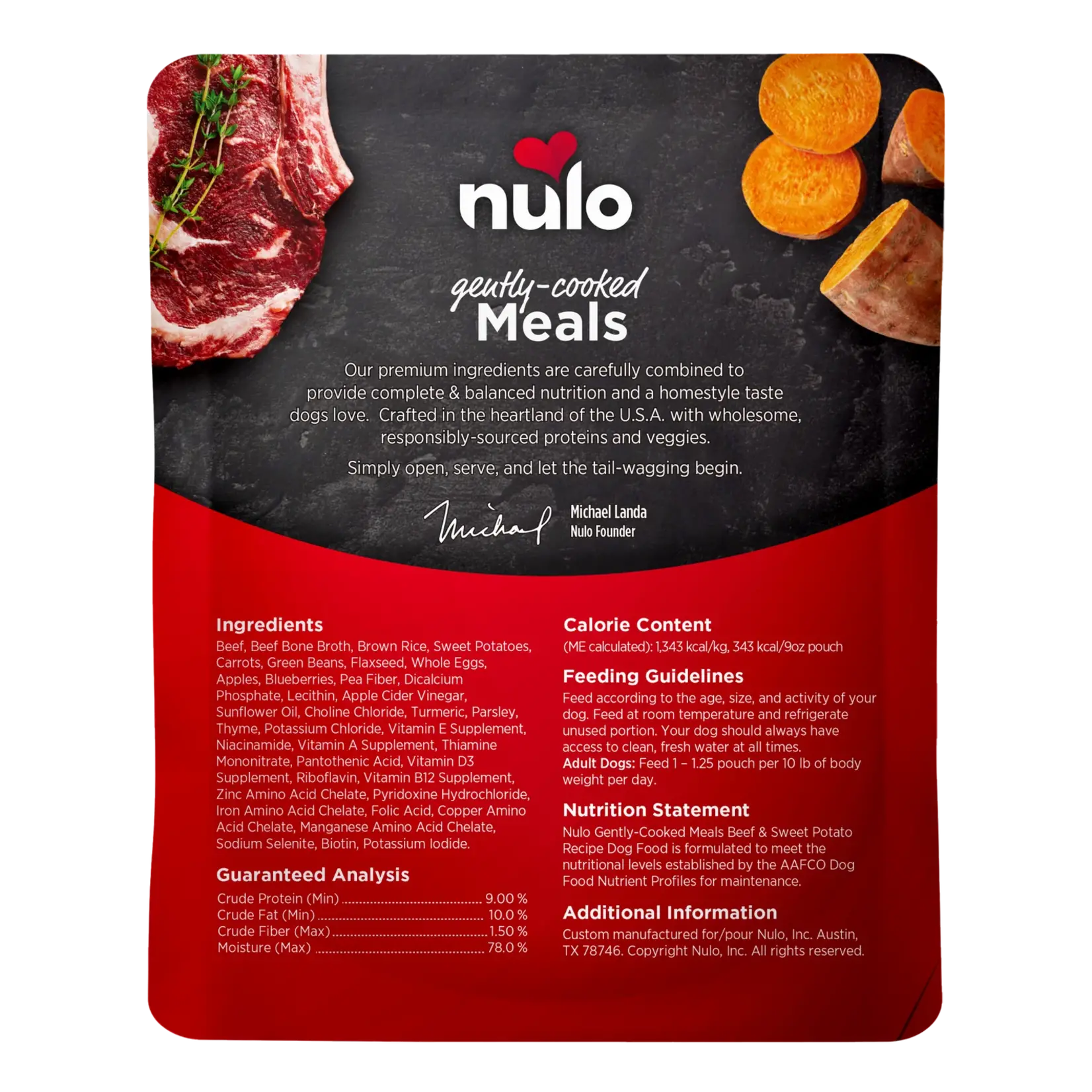 Nulo 9 oz. Pouch - Gently Cooked Meals - Nulo :