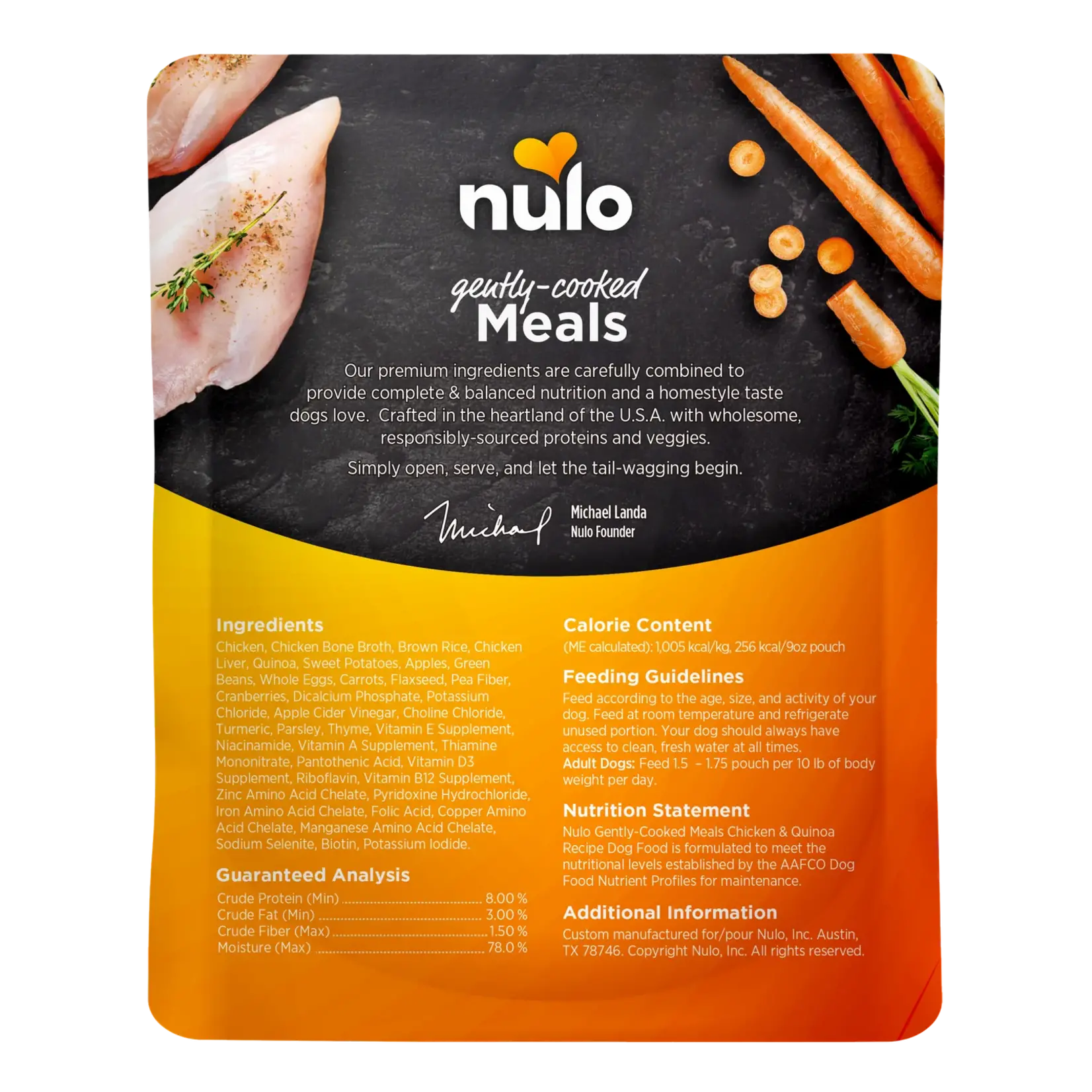 Nulo 9 oz. Pouch - Gently Cooked Meals - Nulo :
