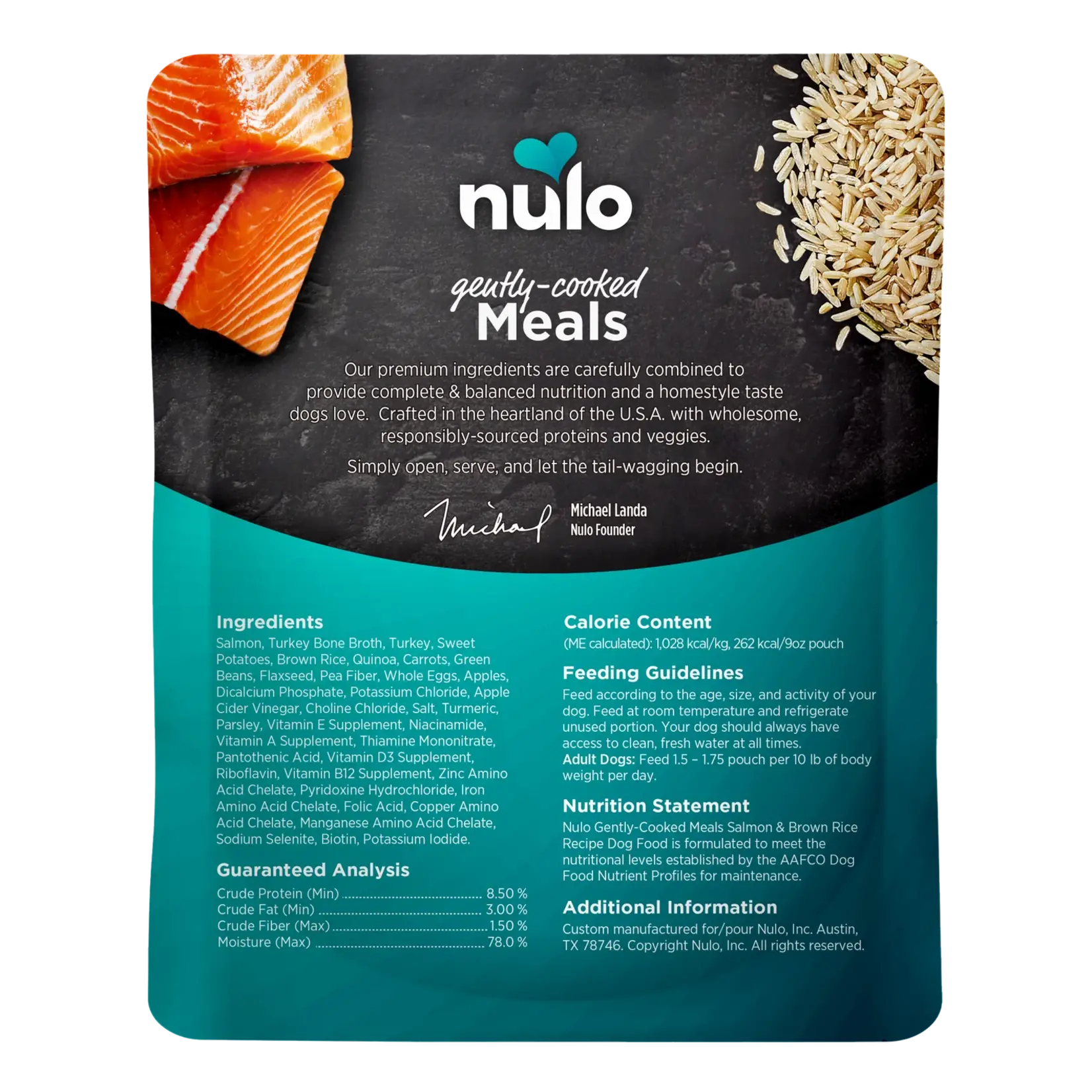 Nulo 9 oz. Pouch - Gently Cooked Meals - Nulo :
