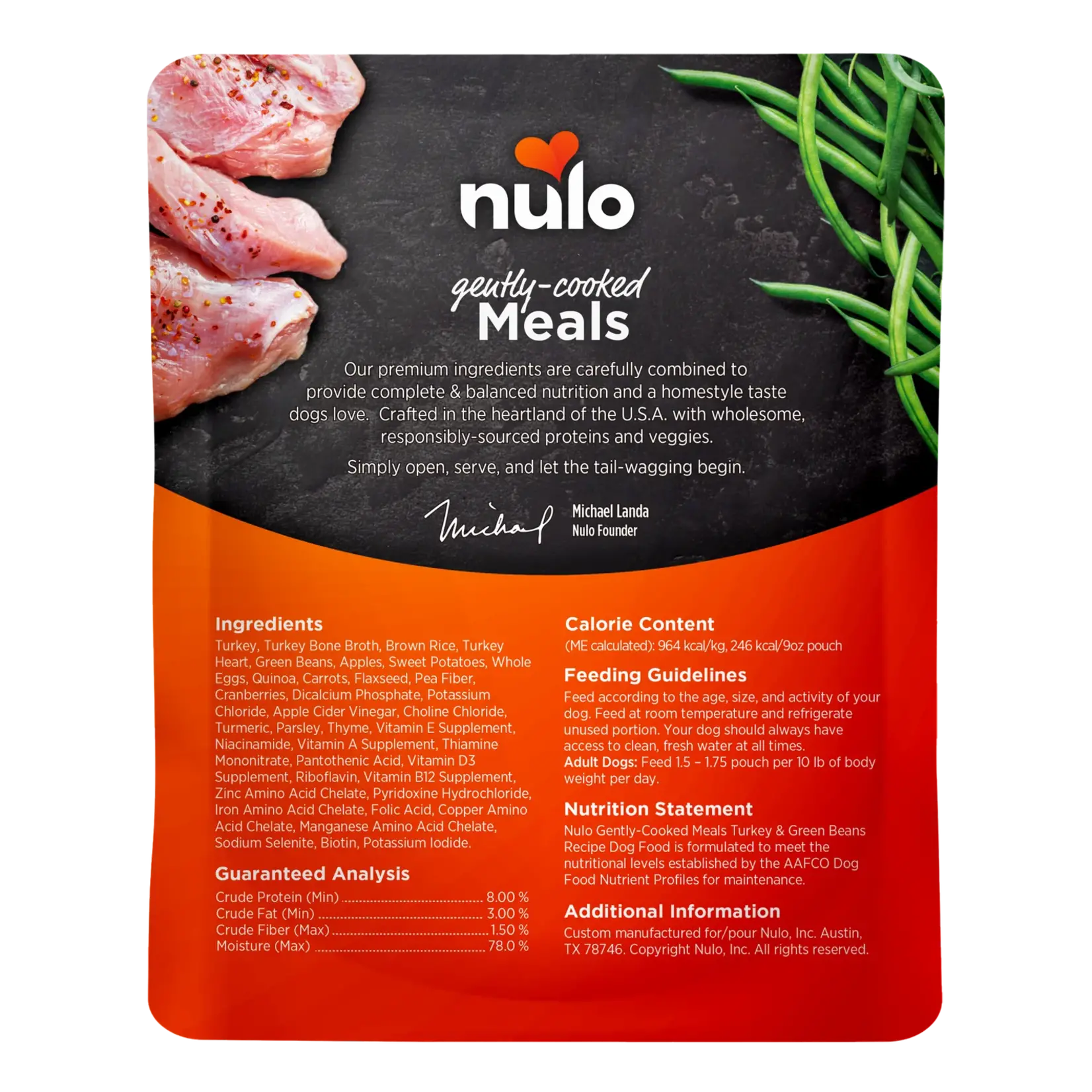 Nulo 9 oz. Pouch - Gently Cooked Meals - Nulo :