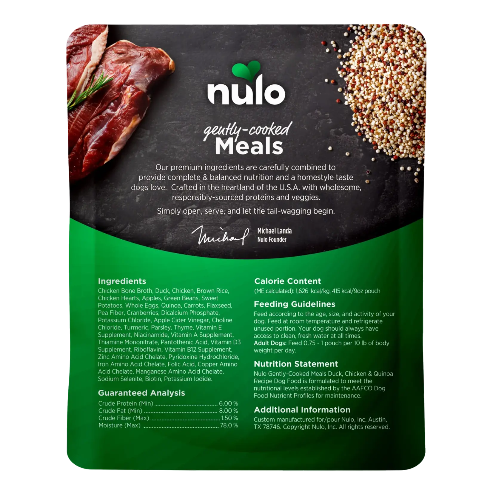 Nulo 9 oz. Pouch - Gently Cooked Meals - Nulo :
