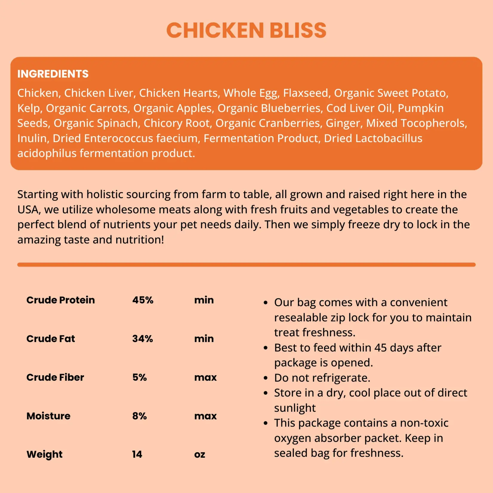 Shepherd Boy Farms 14 oz. - Chicken Recipe - Freeze-Dried Raw - Shepherd Boy Farms