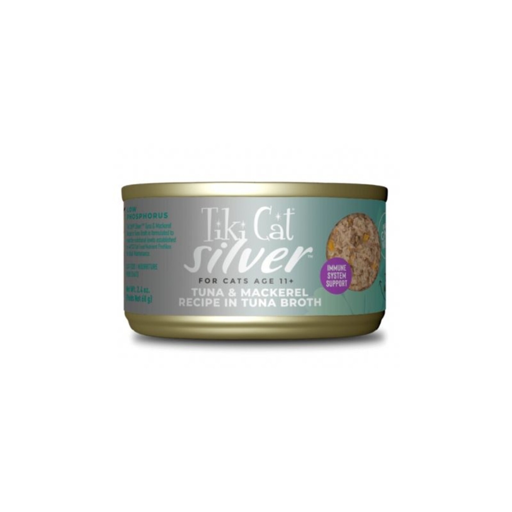 Tiki Pets / Petropics Tuna & Mackerel - Silver - Tiki Cat :  2.4 oz