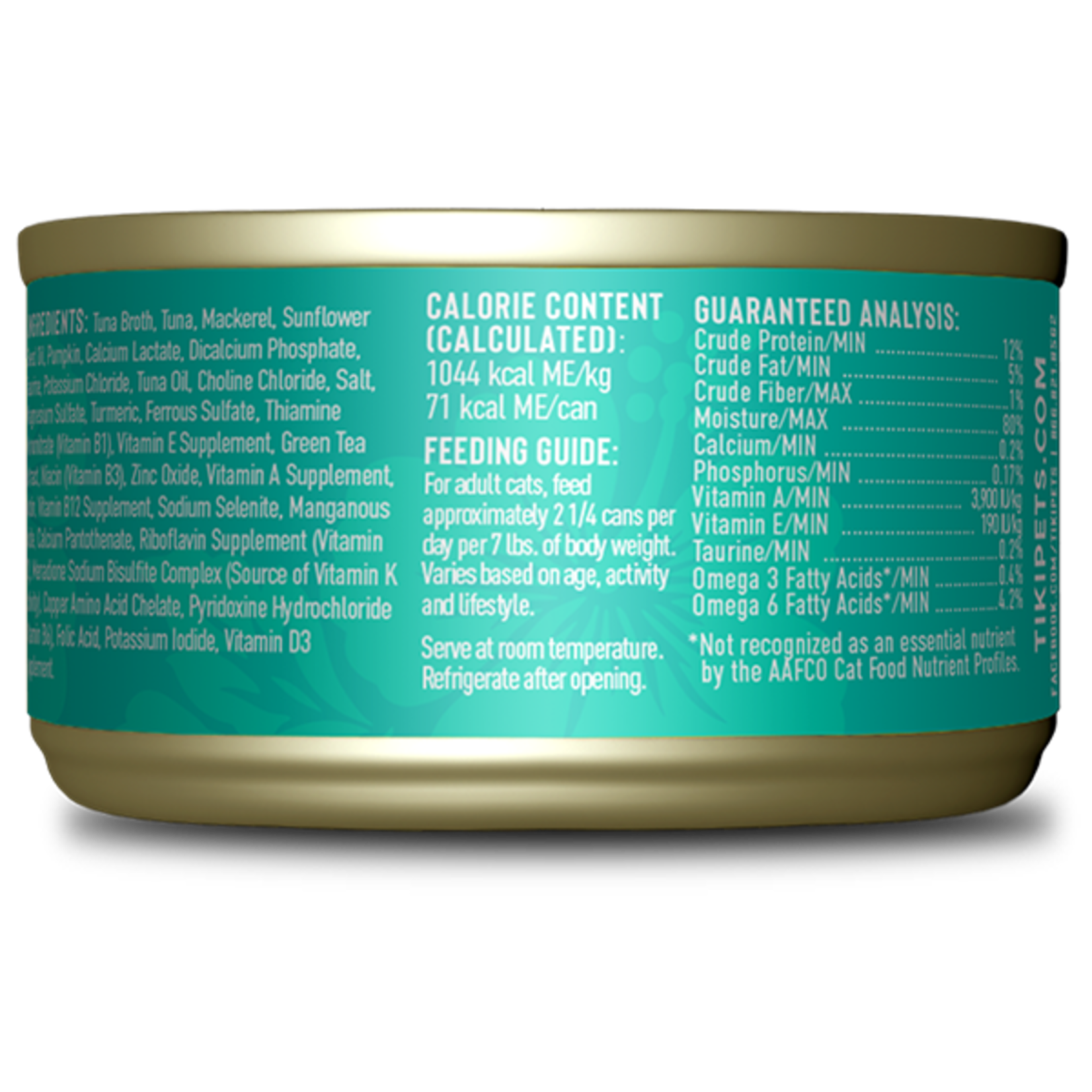 Tiki Pets / Petropics Tuna & Mackerel - Silver - Tiki Cat :  2.4 oz