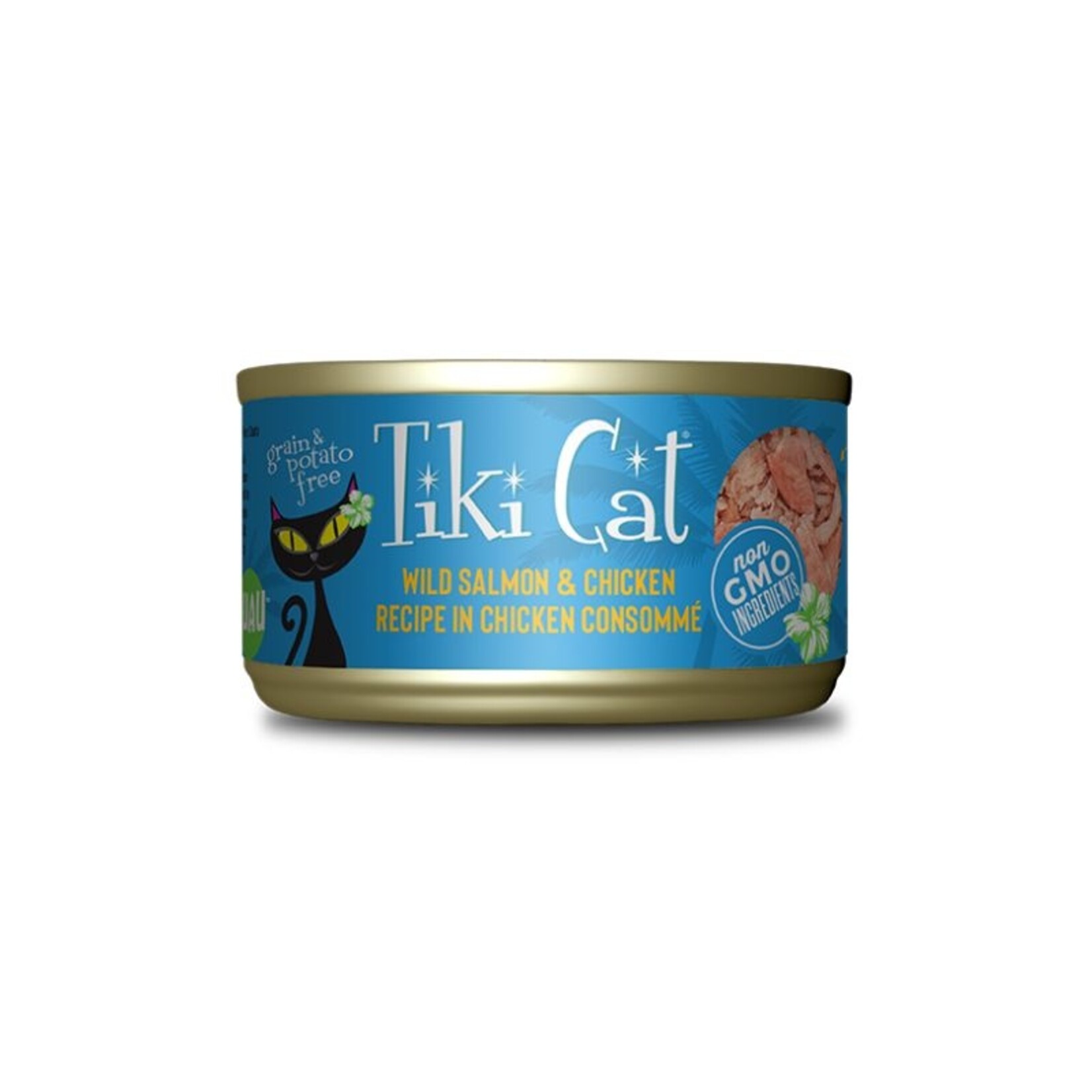 Tiki Pets / Petropics 6 oz. - Wild Salmon & Chicken / Napili Luau - Tiki Cat