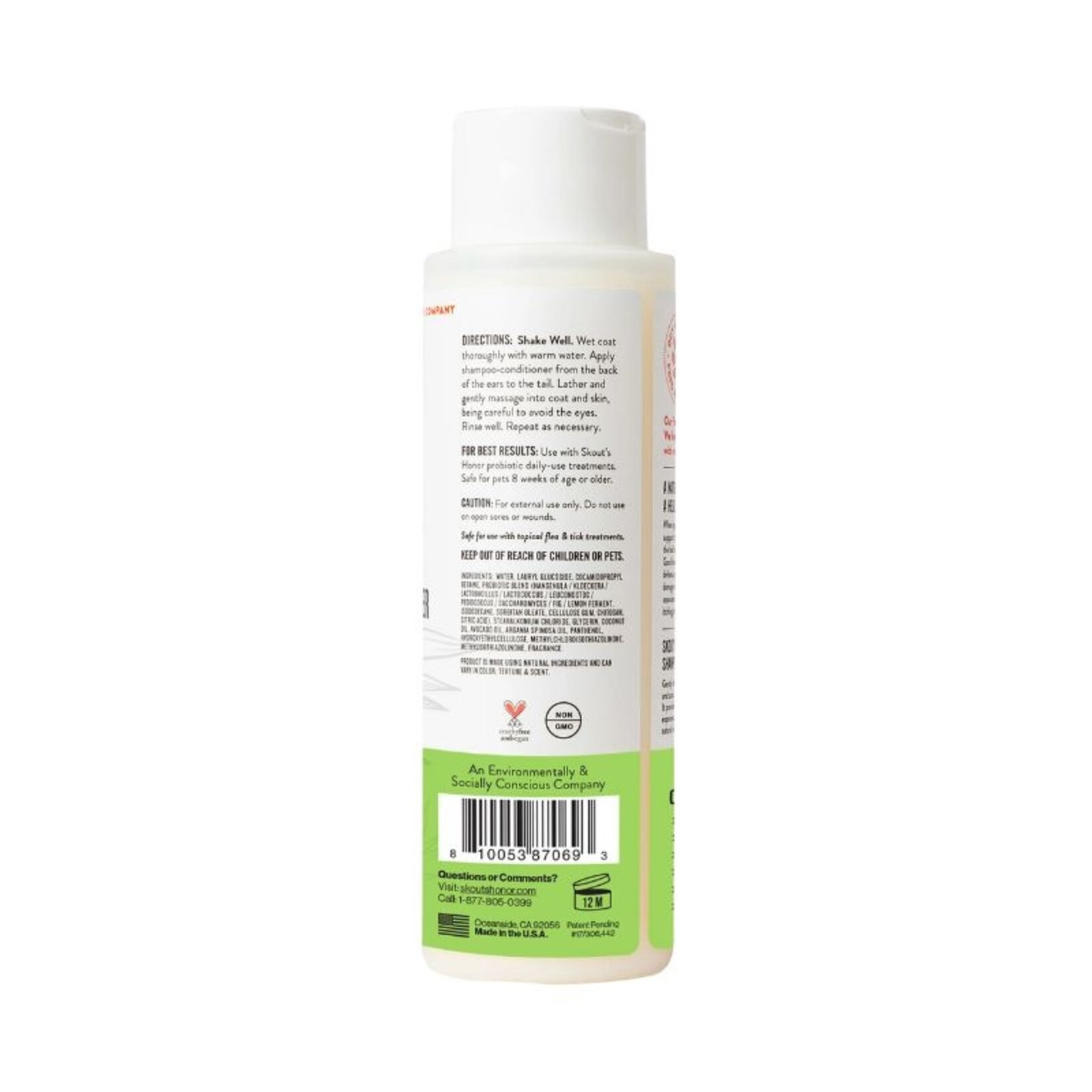 Skout's Honor 16 oz. - Coconut - Probiotic Shampoo + Conditioner - Skout’s Honor
