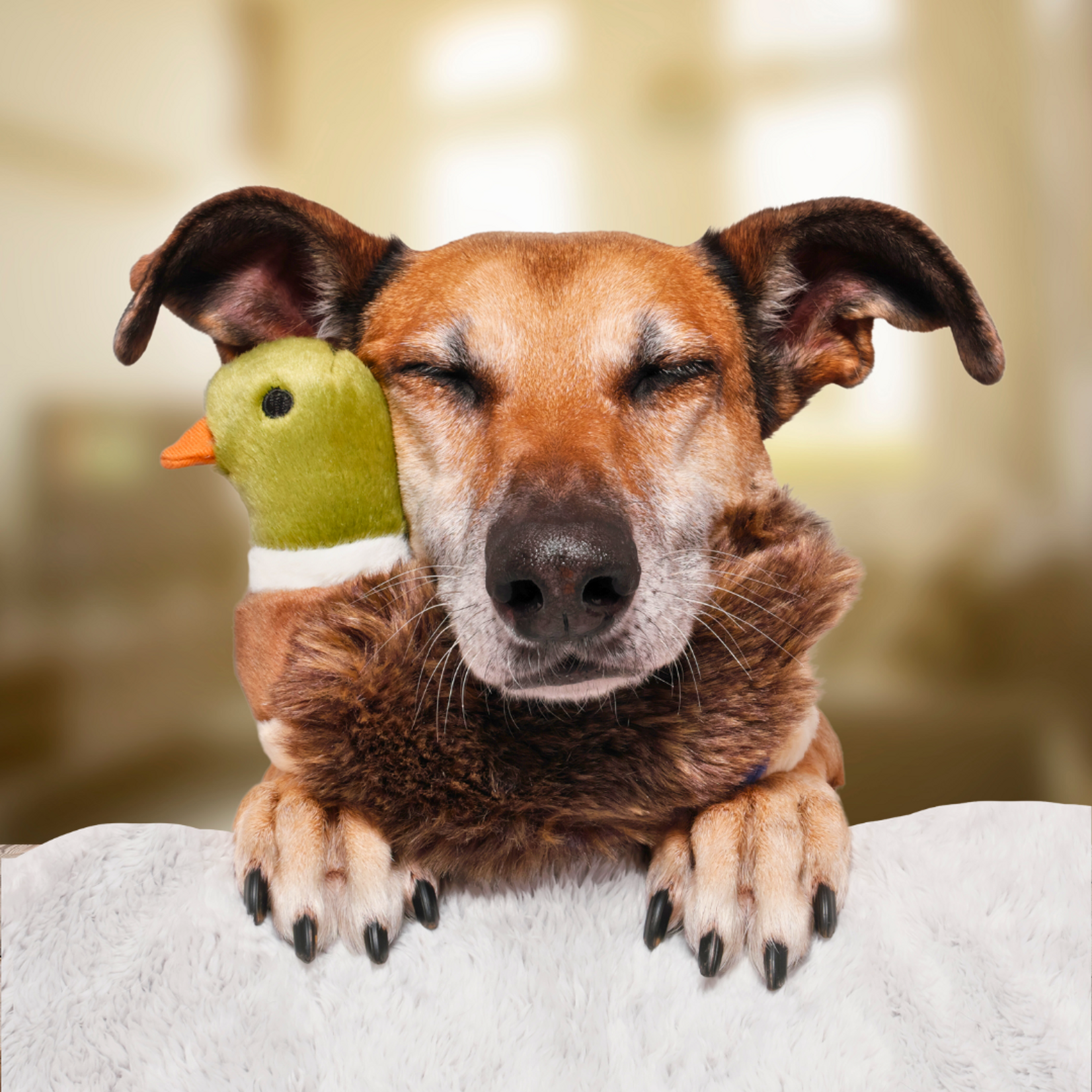 Fluff & Tuff 8" Small - Morley Mallard - Plush Dog Toy - Fluff & Tuff