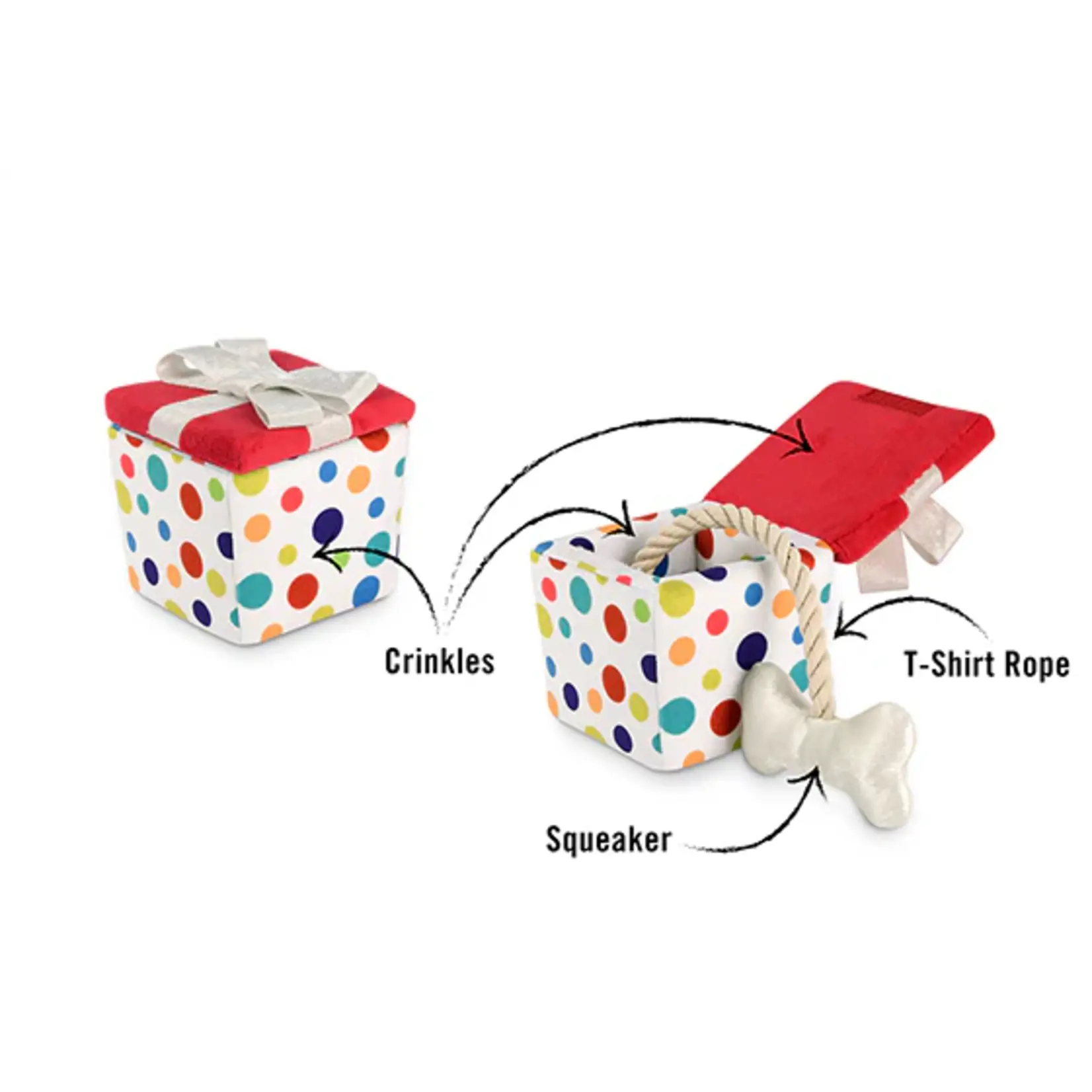 P.L.A.Y. Present Box - Party Time Collection Dog Toy - P.L.A.Y.