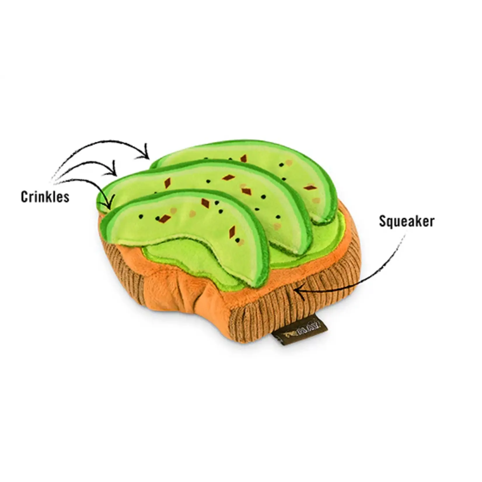 P.L.A.Y. Avocado Toast - Brunch Collection Dog Toy - P.L.A.Y.