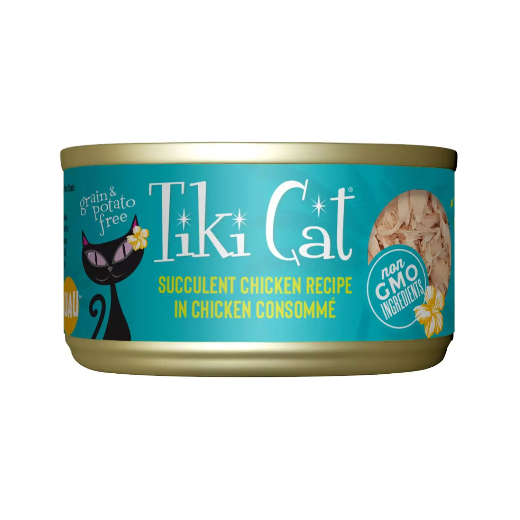 Tiki Pets / Petropics 2.8 oz. - Succulent Chicken / Puka Luau - Tiki Cat