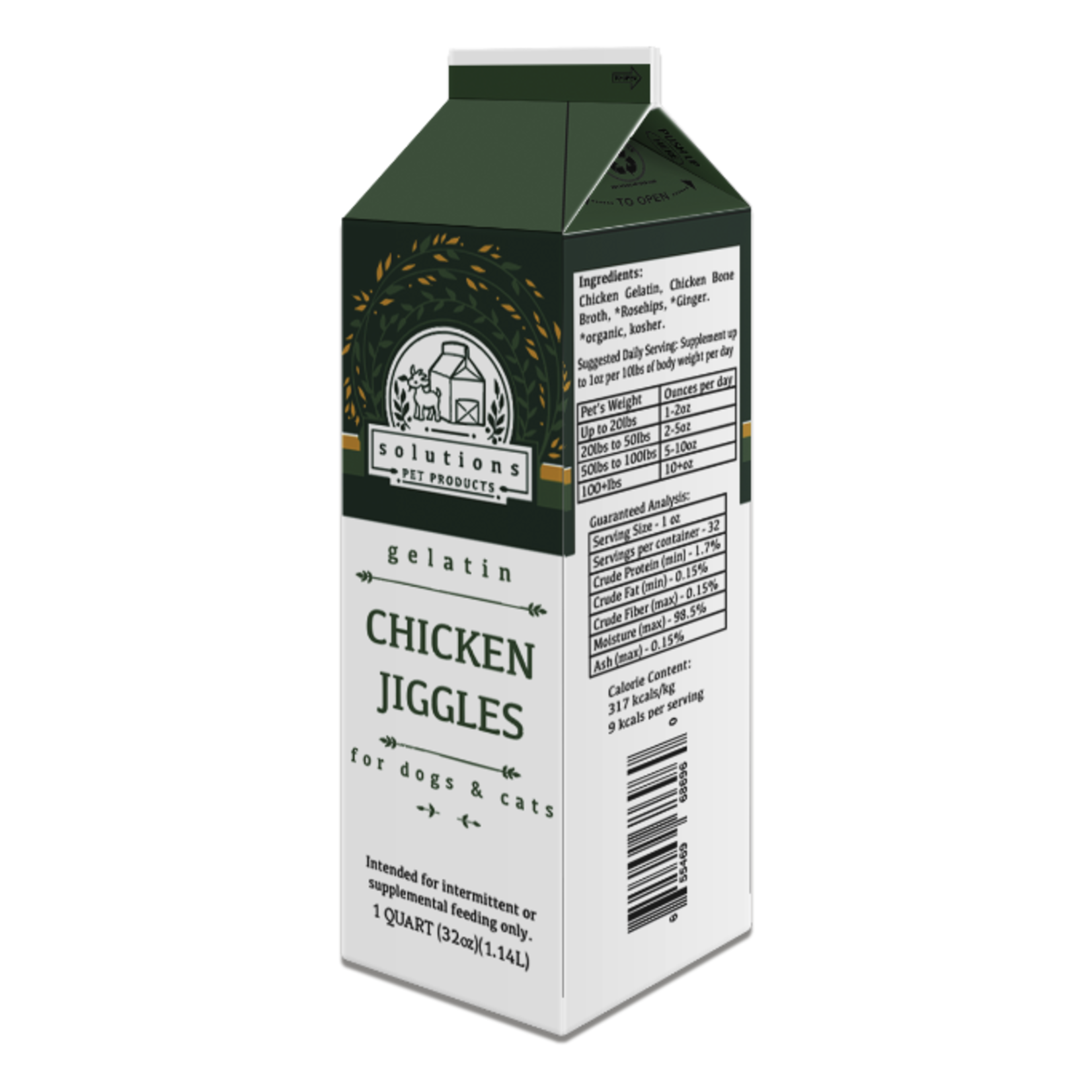 Solutions Pet Products Jiggles - Bone Broth Gelatin - Solutions :