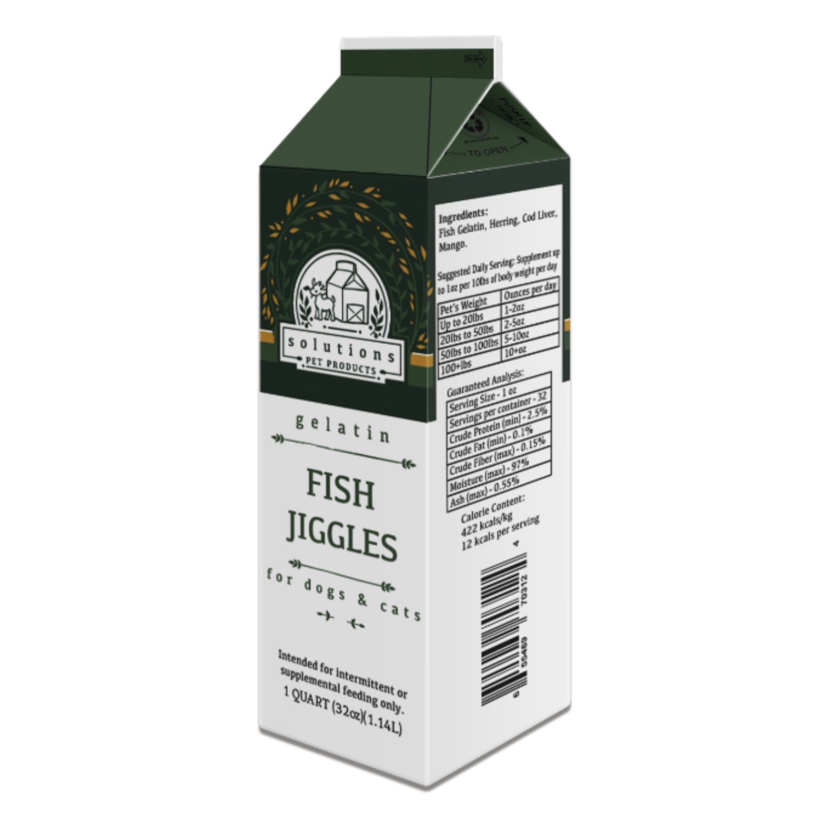 Solutions Pet Products Jiggles - Bone Broth Gelatin - Solutions :