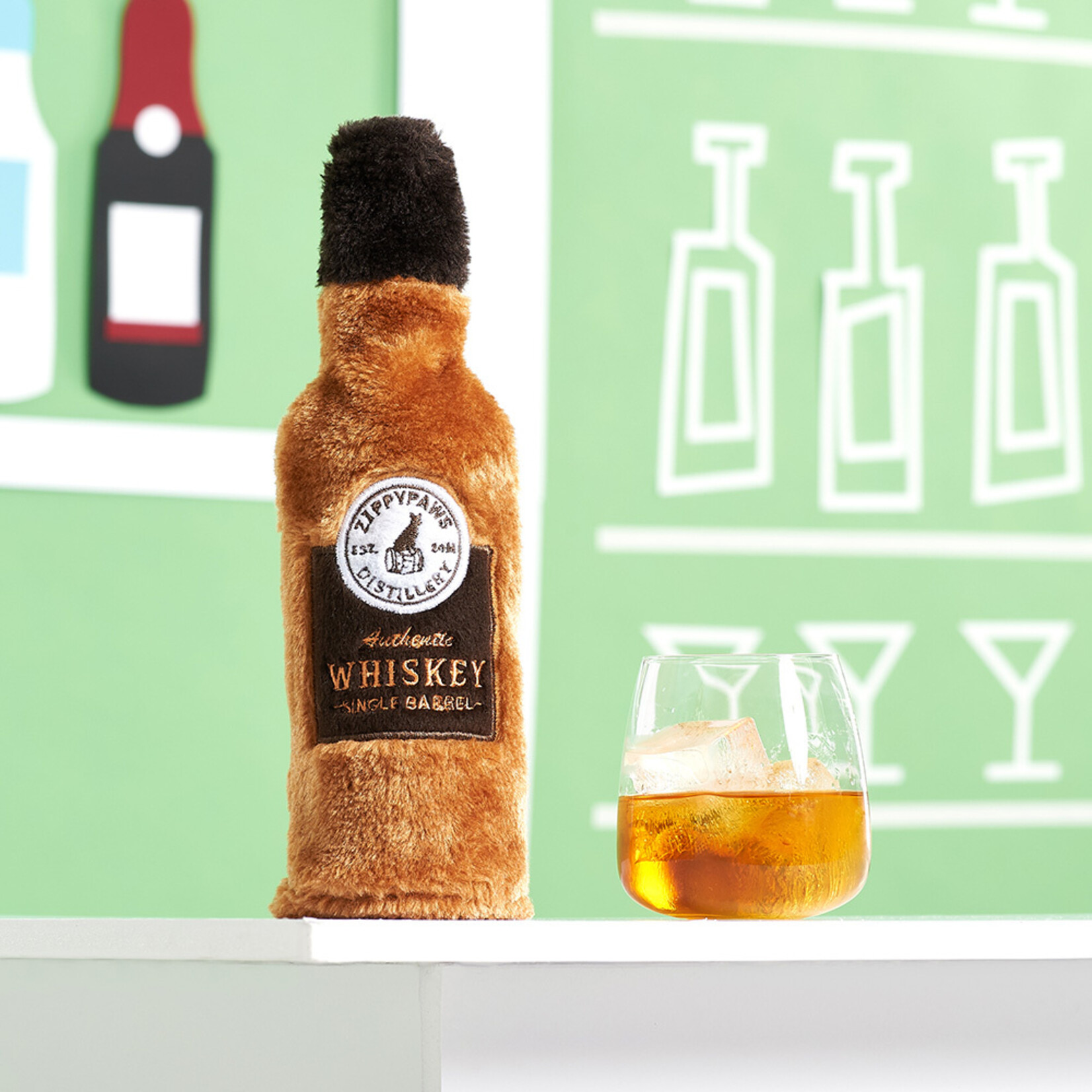 ZippyPaws Whiskey - Happy Hour Crusherz - Dog Toy - Zippy Paws