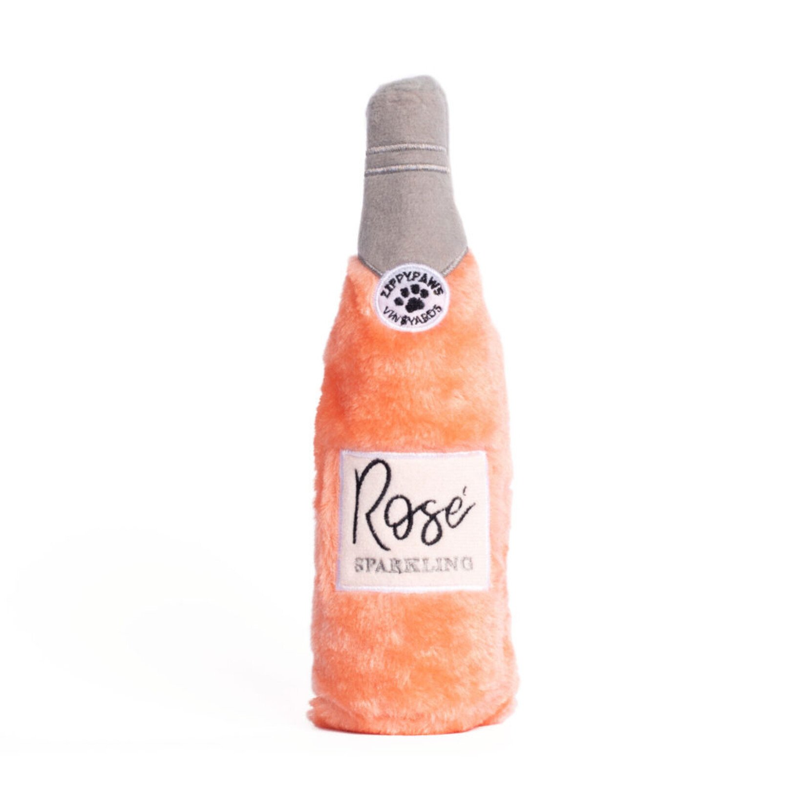 ZippyPaws Rose Wine - Happy Hour Crusherz - Dog Toy - Zippy Paws