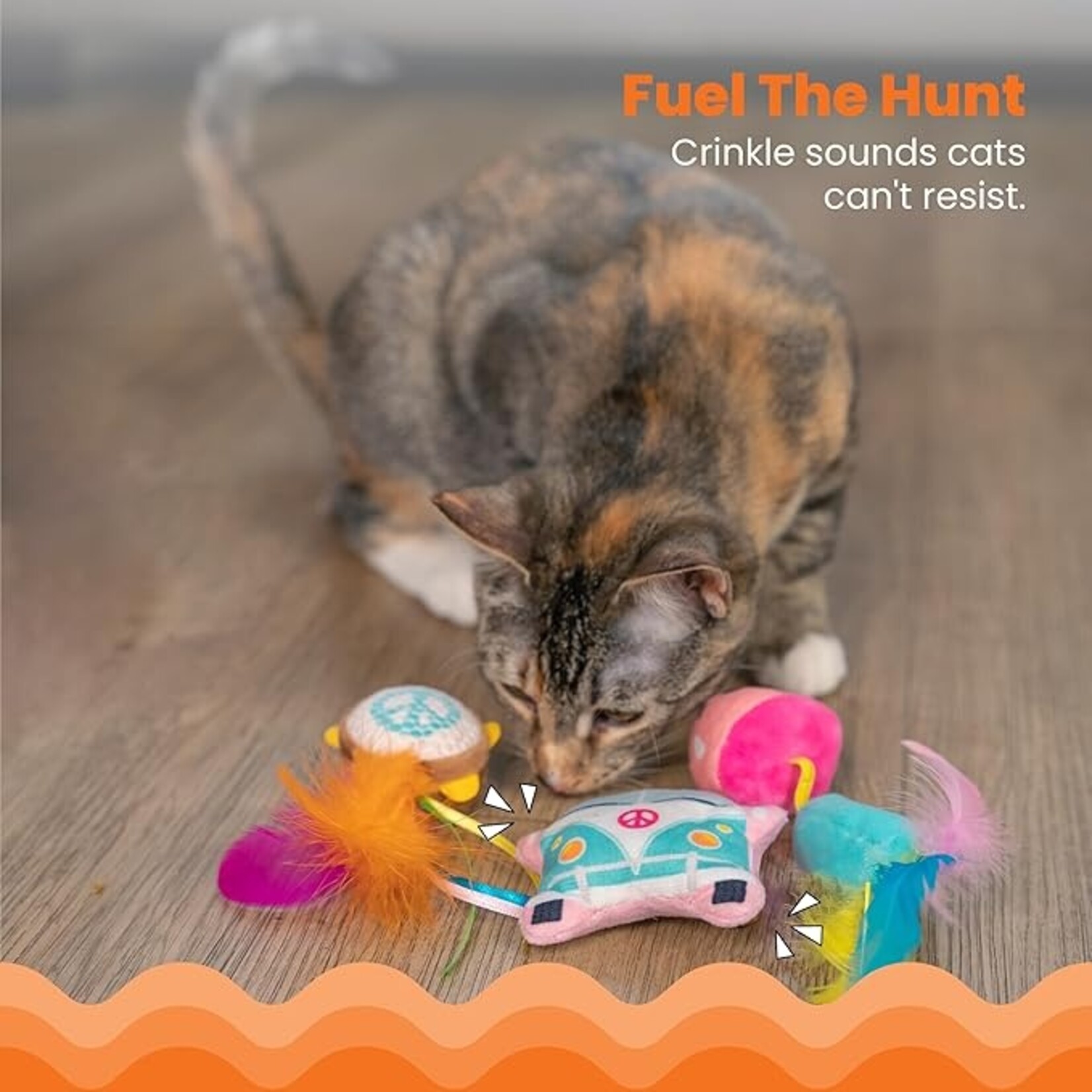 Catstages / Outward Hound 3 pack - Festival Themed - Catnip Toy - Catstages