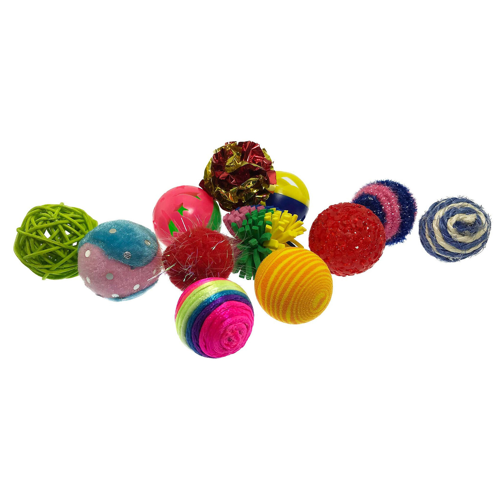 PetSport USA 4 pk. - Kitty Fun Balls - Assorted Cat Toys - PetSport USA