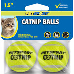 PetSport USA 2 pk. - Catnip Balls - Mini Tennis Balls - PetSport USA