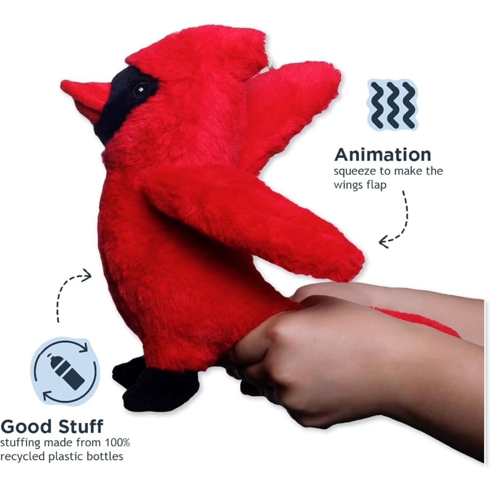 Tall Tails 11” - Cardinal - Animated Dog Toy - Tall Tails